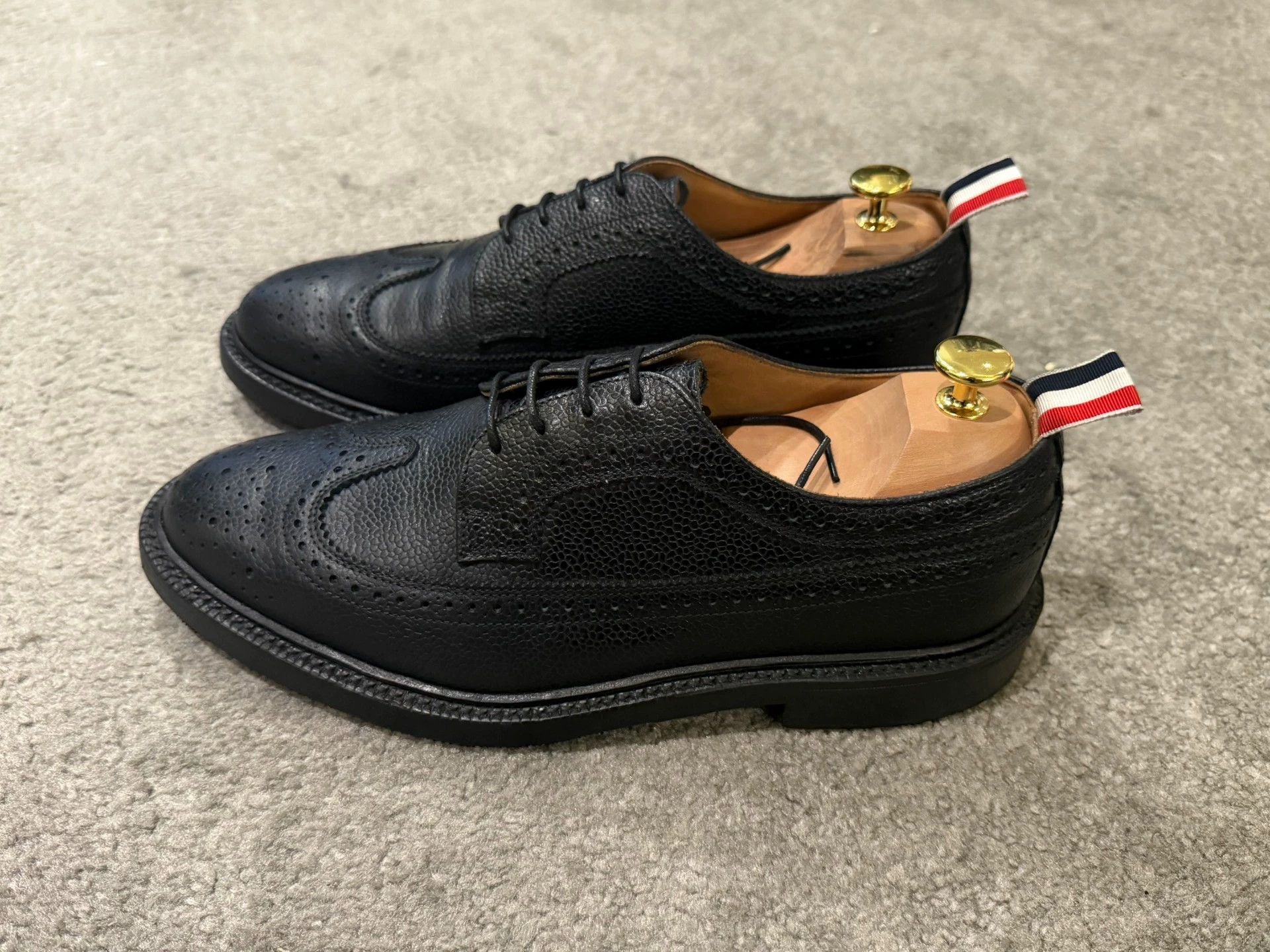 Thom Browne Thom Browne Classic Black Brogue Leather Shoes US8.5 Size US 9 / EU 42 - 2 Thumbnail