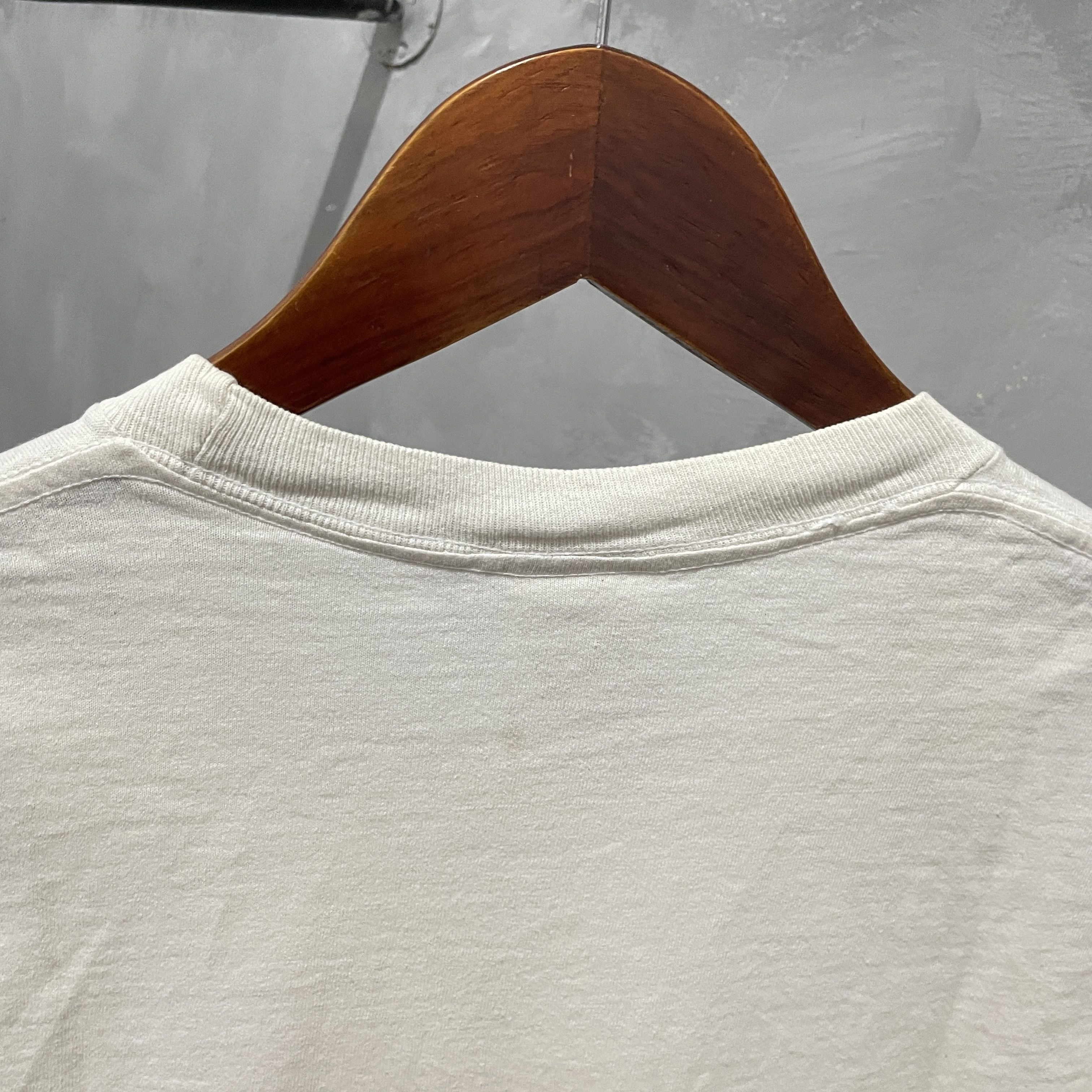 Vintage Rare Vintage 90s White Blank T Shirt Size US L / EU 52-54 / 3 - 8 Thumbnail