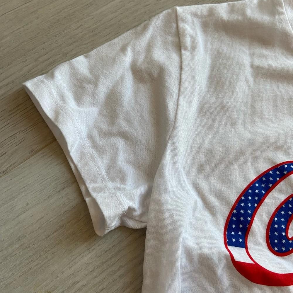 Designer Coke White Short Sleeve Logo Shirt Size S / US 4 / IT 40 - 4 Thumbnail