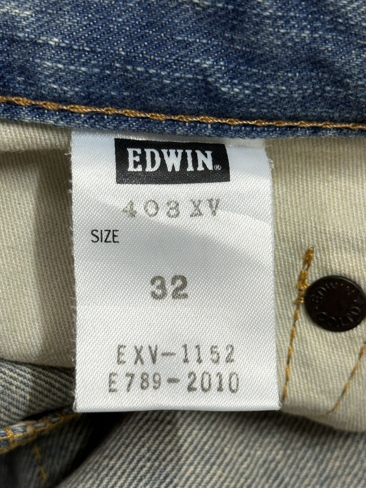 Edwin Edwin XV Exclusive Vintage Faded Wash Distressed Loose Jeans Size US 34 / EU 50 - 11 Thumbnail