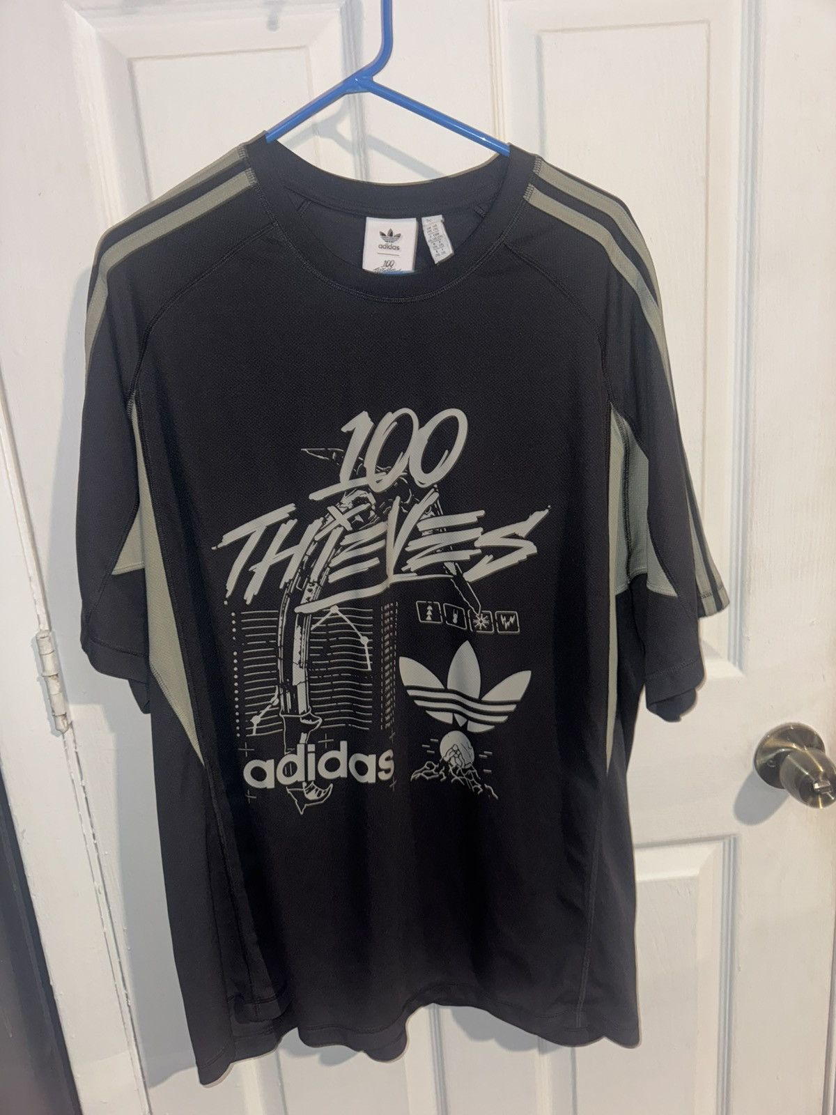 Adidas Adidas 100 Thieves T Shirt Size US XXL / EU 58 / 5 - 1 Thumbnail