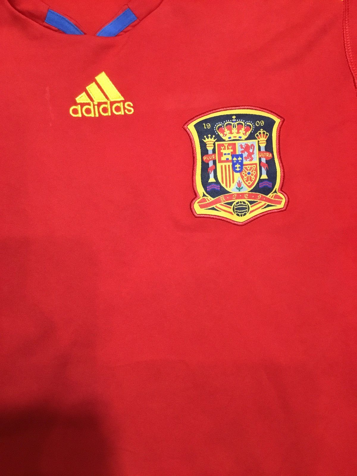 Adidas Vintage 2009 Red Adidas Spain National Team Home T-Shirt XL Size US XL / EU 56 / 4 - 5 Thumbnail