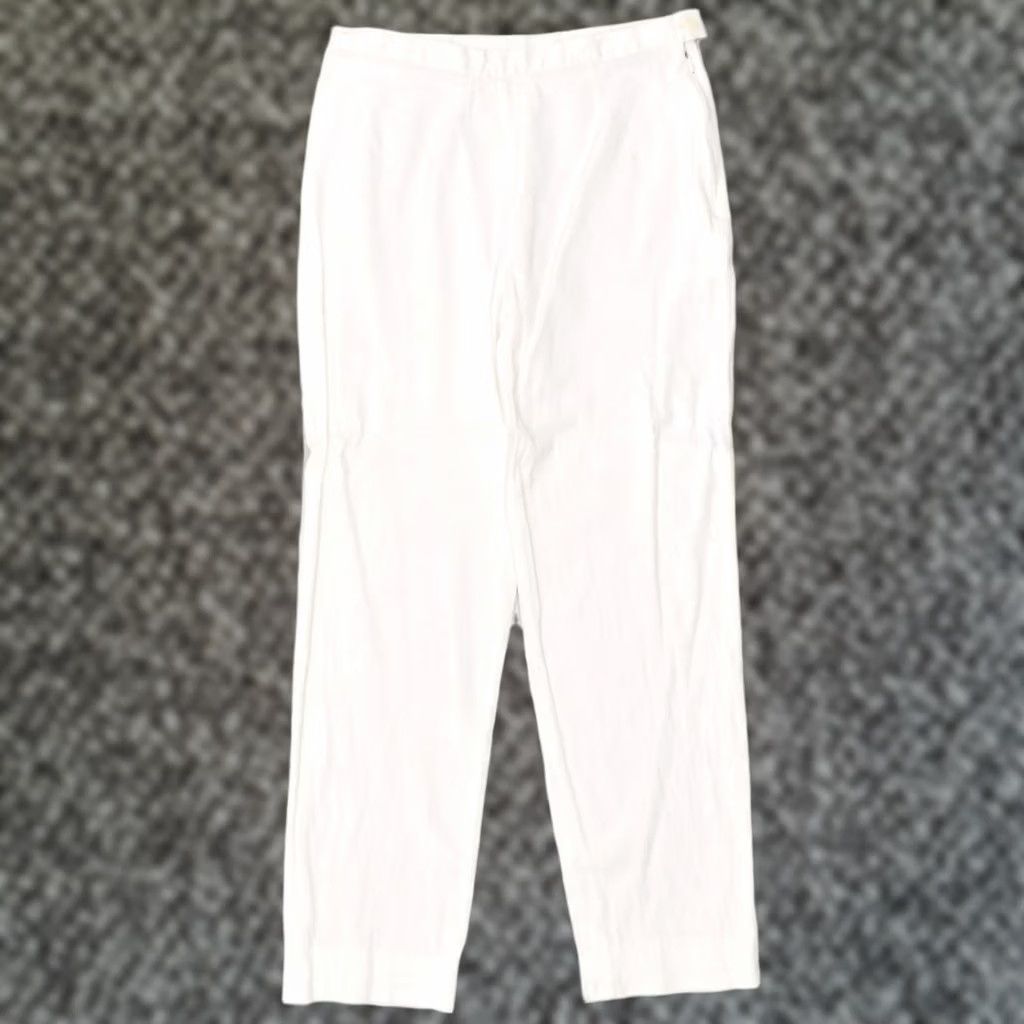Vintage CONBIPEL Womens Straight Casual Trousers White W28 L26 Size 28" / US 6 / IT 42 - 1 Thumbnail