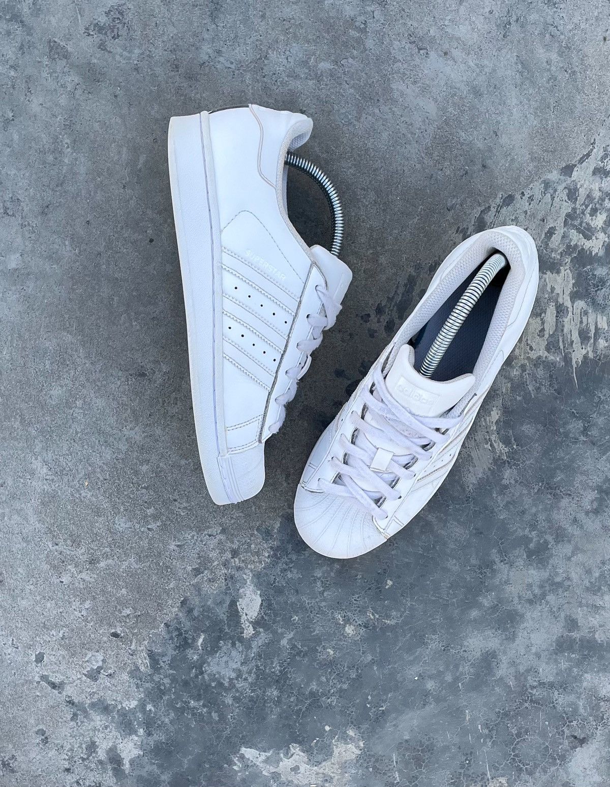 Adidas × Vintage ADIDAS Y2K SUPERSTAR JAPAN DRILL AVANT GARDE HYPE SNEAKERS Size US 8.5 / IT 38.5 - 2 Thumbnail