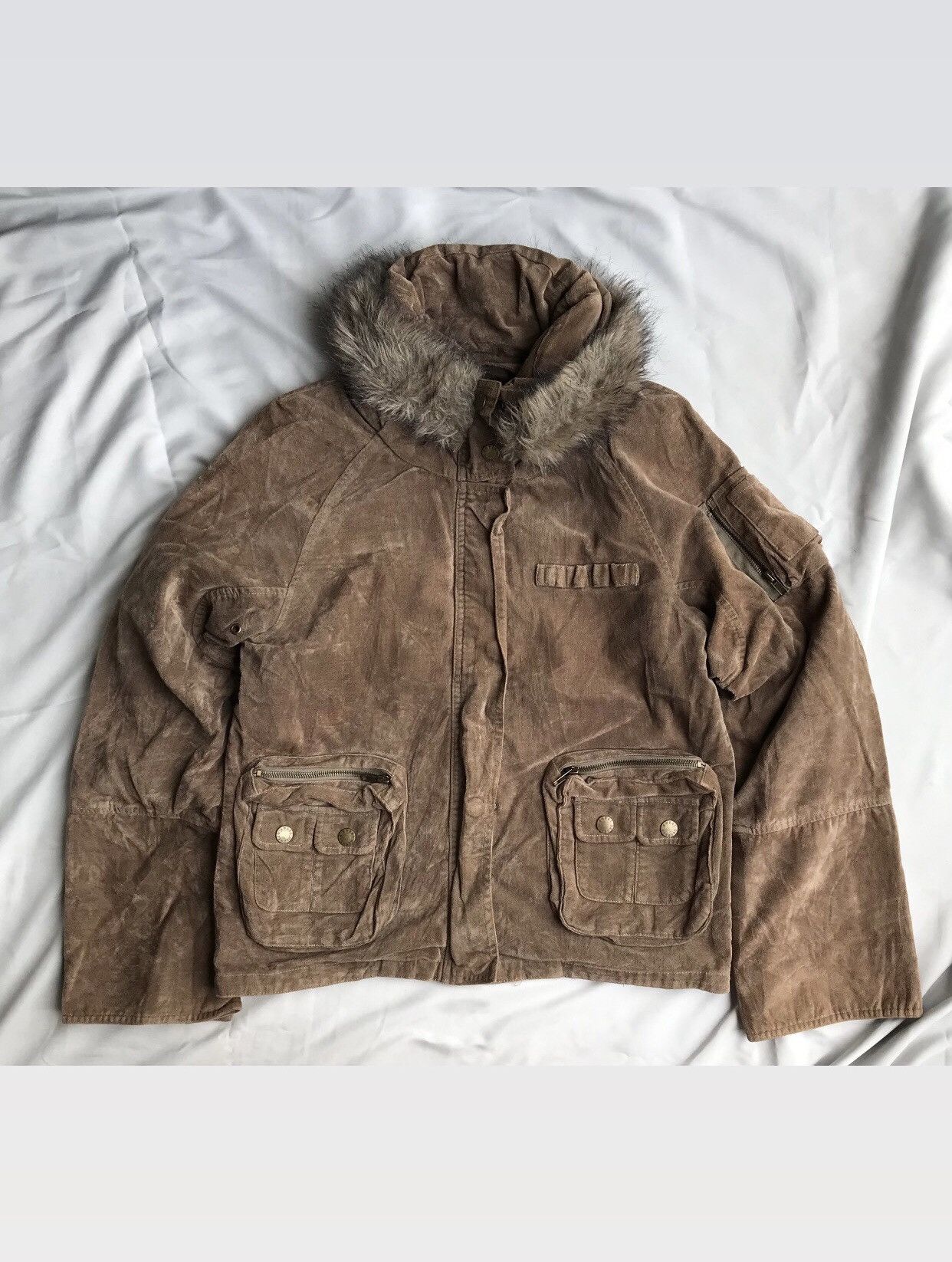 Japanese Brand Sweet Degrees Japan Velvet Tactical Jacket Size M / US 6-8 / IT 42-44 - 1 Thumbnail