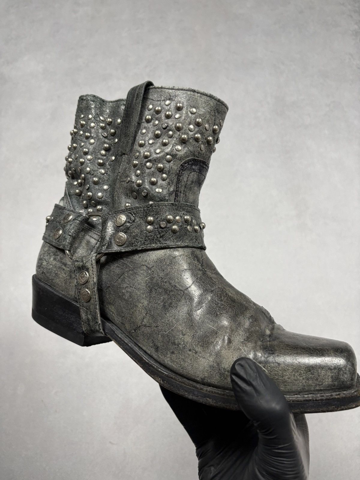 Sendra Sendra 9978 Studded Harness Boots Vintage Distressed Western Size US 10 / IT 40 - 18 Thumbnail
