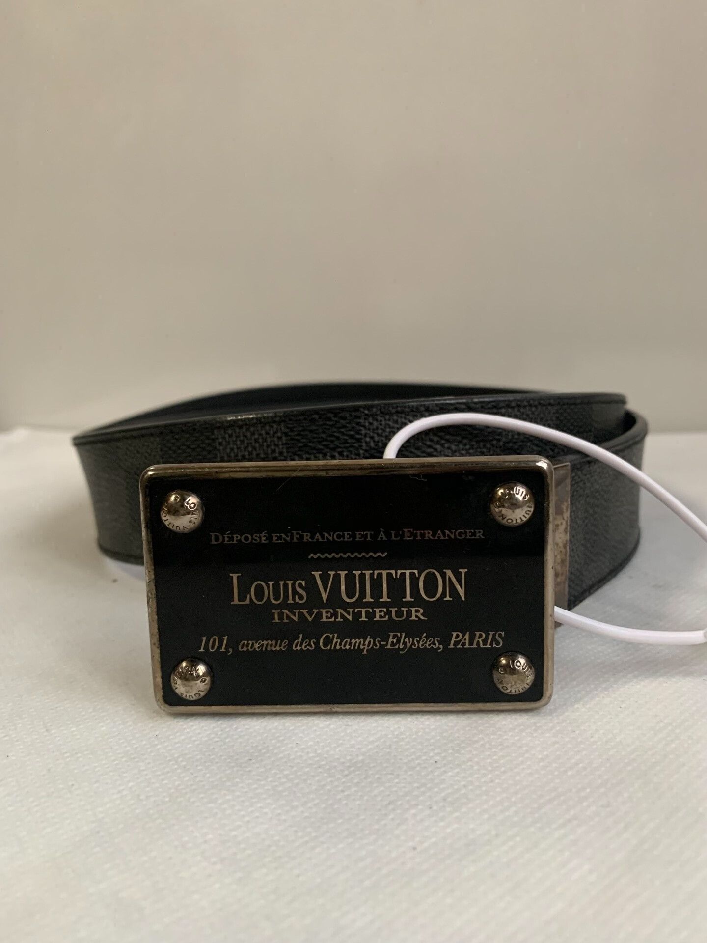 LV Checkerboard Men's Belt