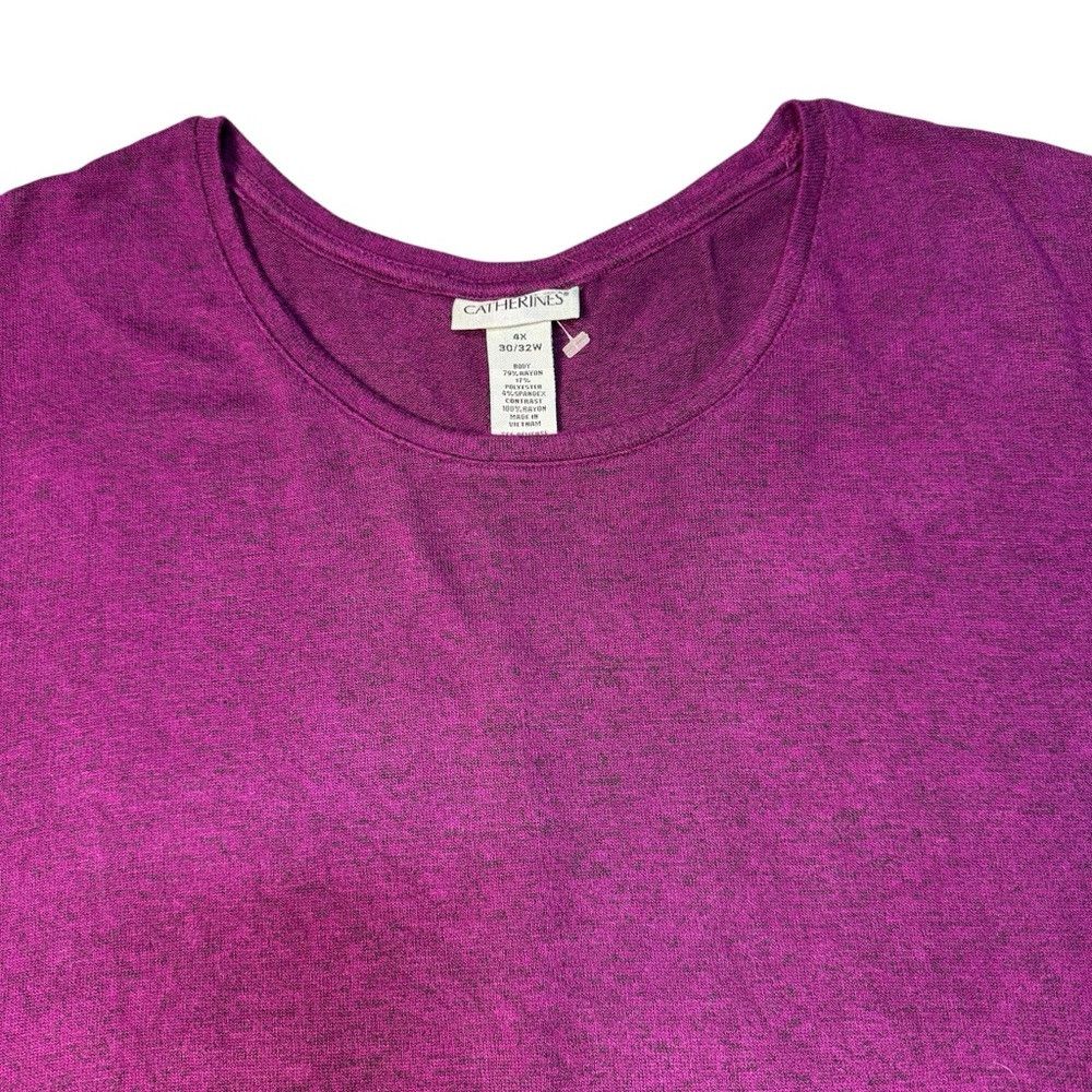 Other New Catherine's Impossibly Soft Duet Purple Tunic Size 4X Size 4XL / US 24-26 - 5 Thumbnail