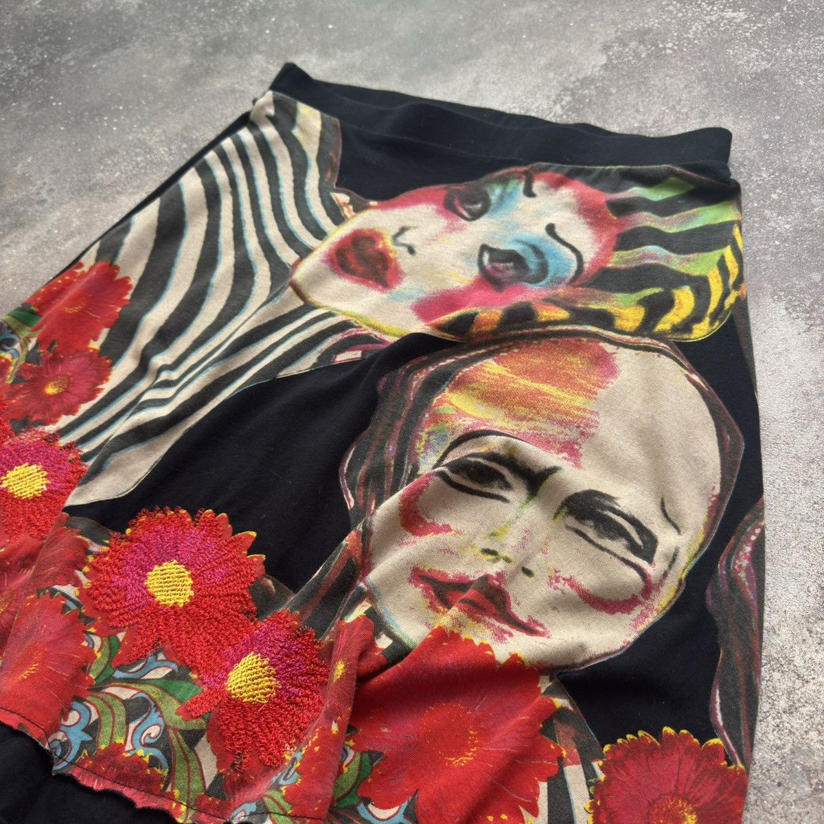 If Six Was Nine × Japanese Brand Amazing Vintage Avant Garde Crazy Skirt Size 30" / US 8 / IT 44 - 6 Thumbnail