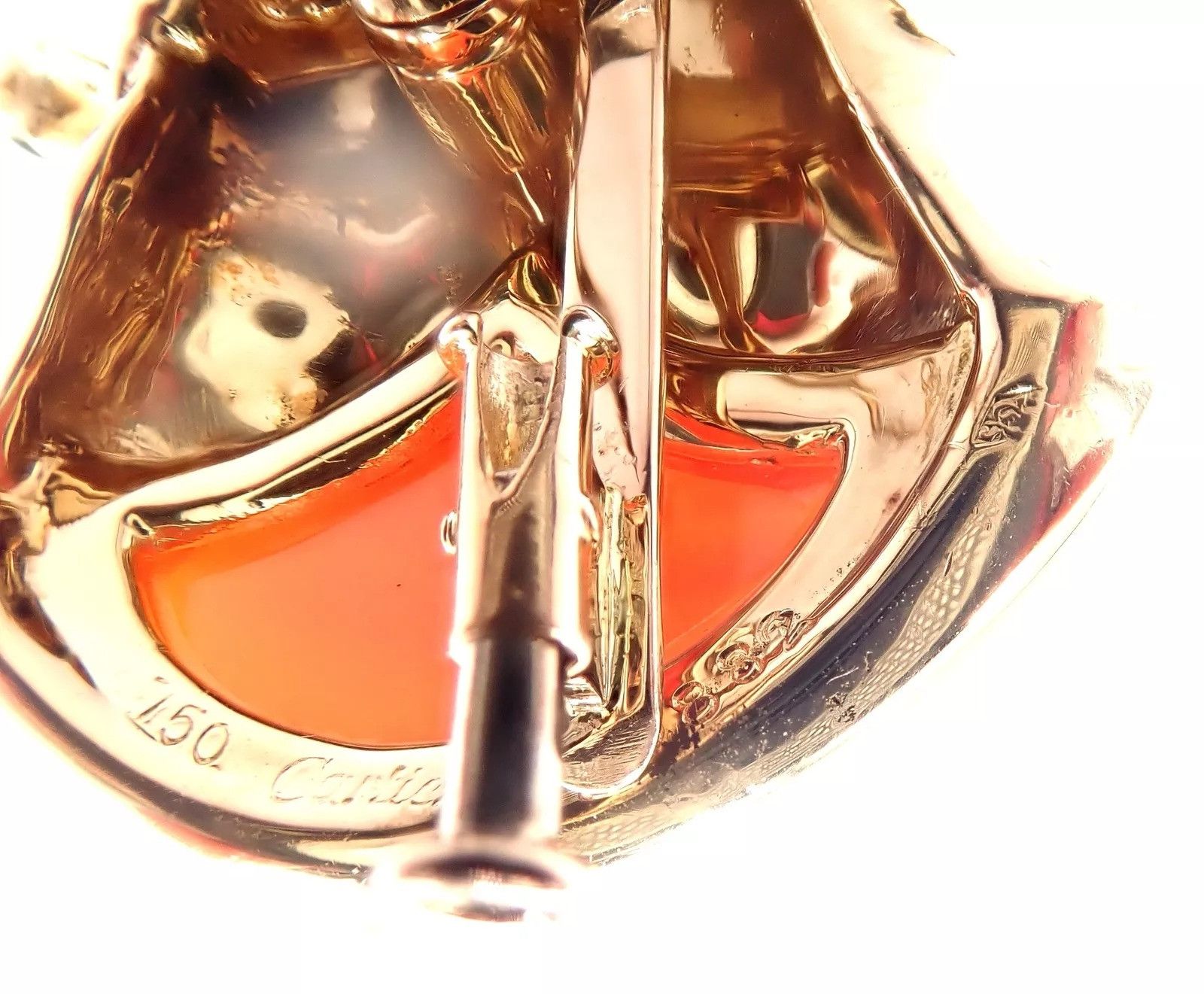Cartier Cartier Double Panther 18k Jasper Onyx Pin Brooch Size ONE SIZE - 8 Thumbnail