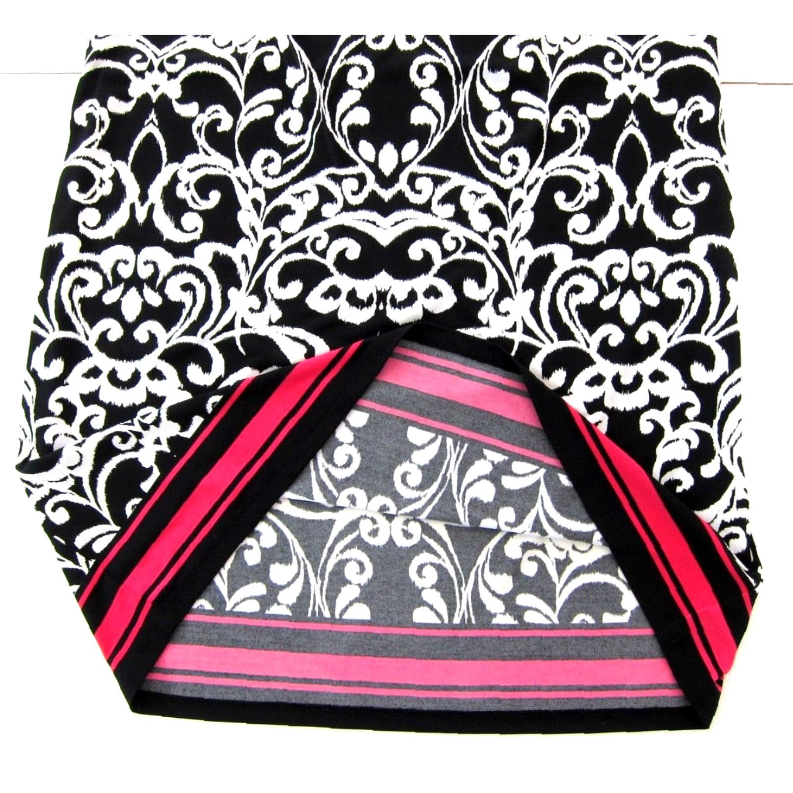 Vintage Jessica Howard Black White Pink Paisley Stretch Sleeveless Tunic Shift Dress XL Size XL / US 12-14 / IT 48-50 - 7 Thumbnail