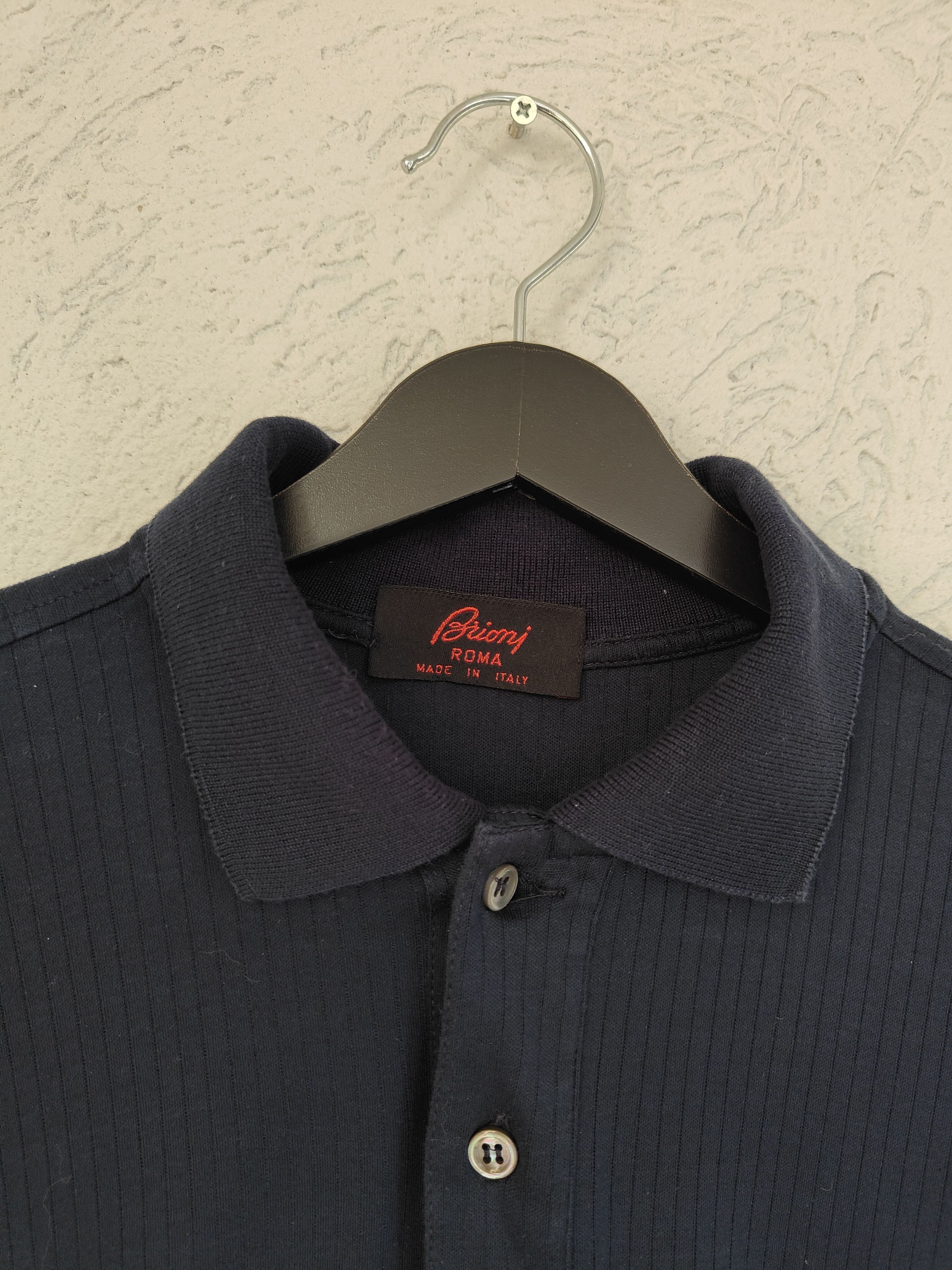 Brioni Brioni Polo Shirt Raw Cotton Size US XXL / EU 58 / 5 - 5 Thumbnail