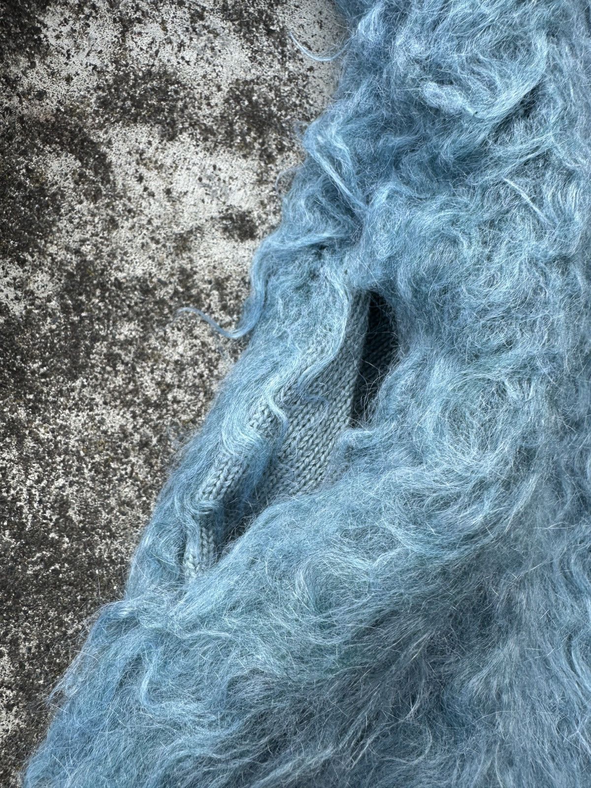 Japanese Brand Shaggy Public Tokyo Fur Mohair curly monster kurt cardigan Size US L / EU 52-54 / 3 - 4 Thumbnail