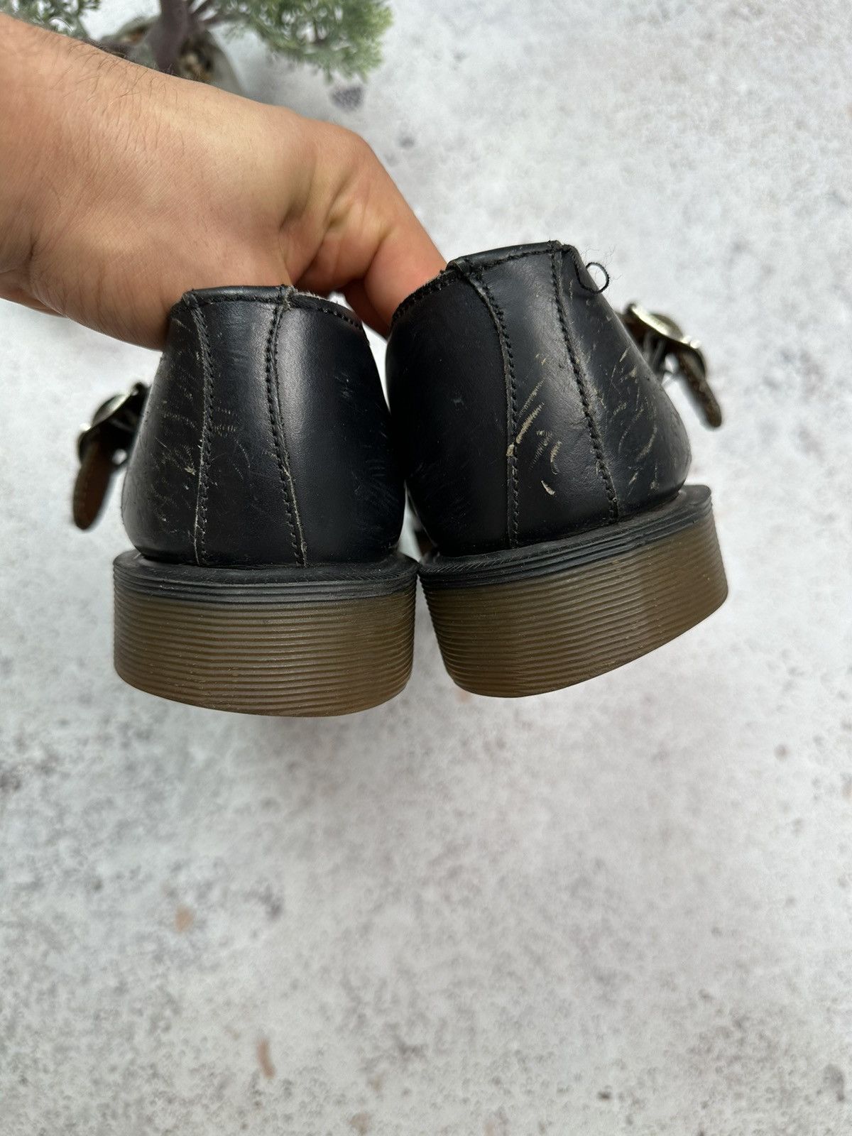 Dr. Martens × Vintage Vintage 90s Dr Martens Goth Chunky Platform Leather Mules 10 Size US 8 / EU 41 - 20 Thumbnail