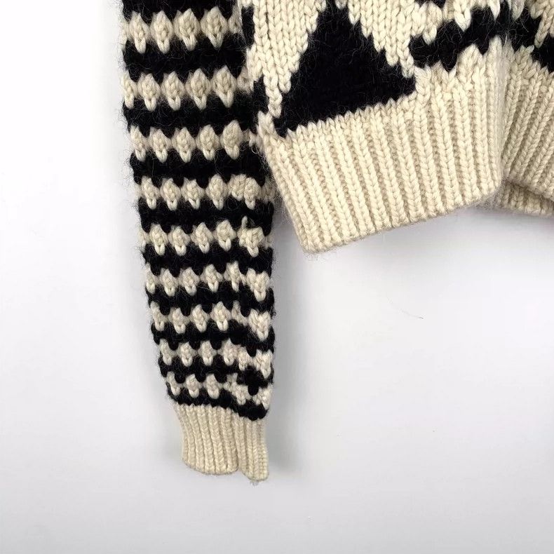 Saint Laurent Paris Saint Laurent Paris Color matching striped diamond pattern Size S / US 4 / IT 40 - 4 Thumbnail