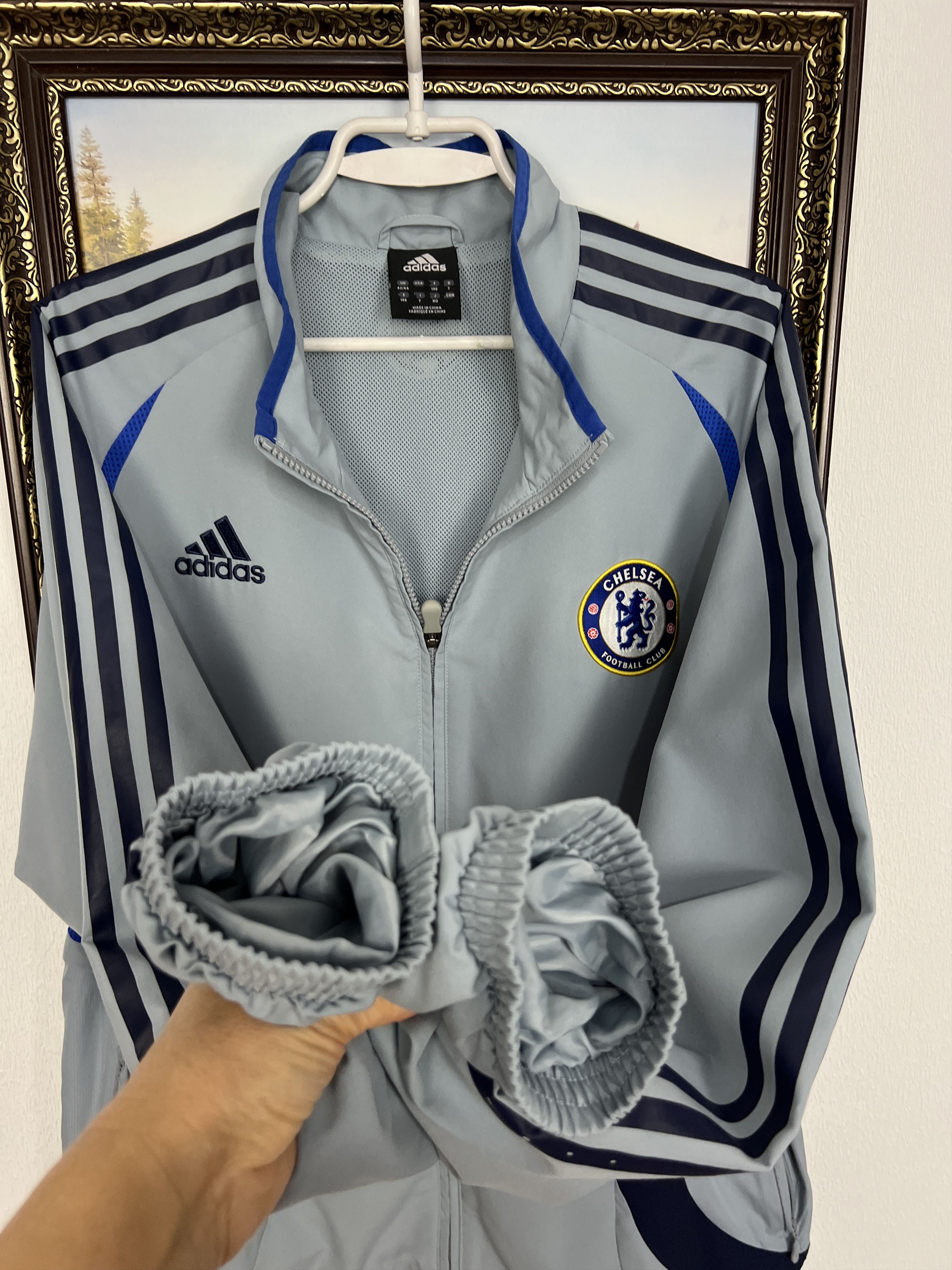 Adidas Vintage Chelsea Football Jacket Soccer Track Top Rare Hype Size US L / EU 52-54 / 3 - 7 Thumbnail
