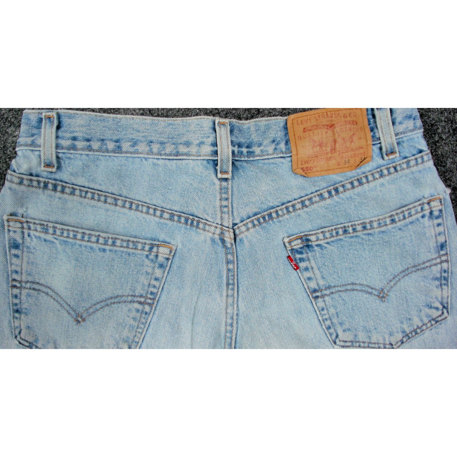 Levi's Y2K Levi's 550 Faded Thrashed Skater Jeans 34x33.5 Size US 34 / EU 50 - 13 Thumbnail