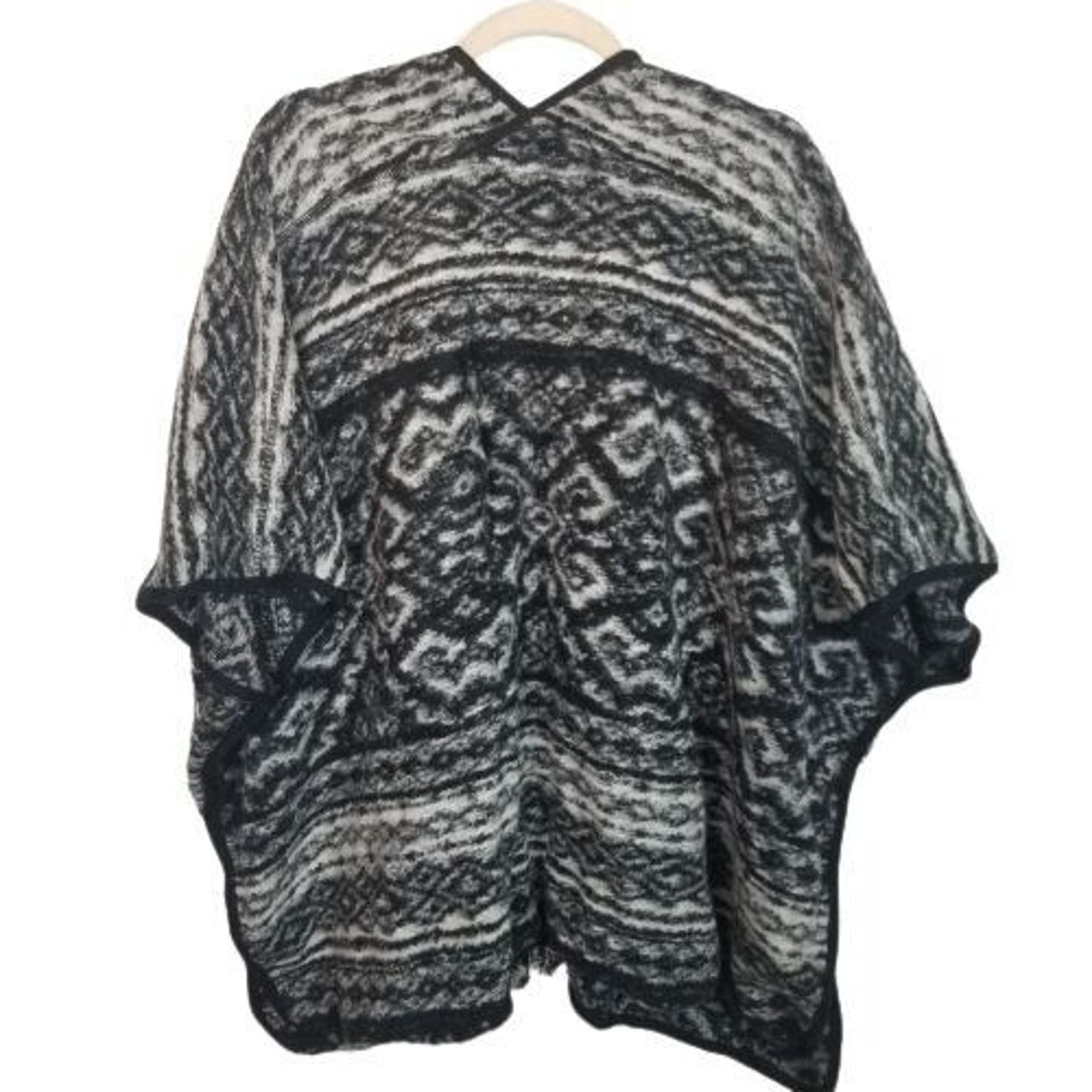 Lucky Brand Lucky Brand Southwestern Poncho Cowgirl Country Western OS Size ONE SIZE - 9 Thumbnail