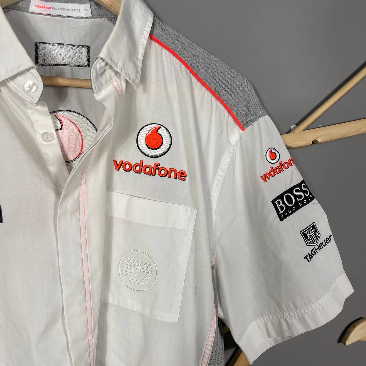 Hugo Boss × Mercedes-Benz Mercedes Benz McLaren Boss F1 short sleeve button up shirt Size US XL / EU 56 / 4 - 5 Thumbnail