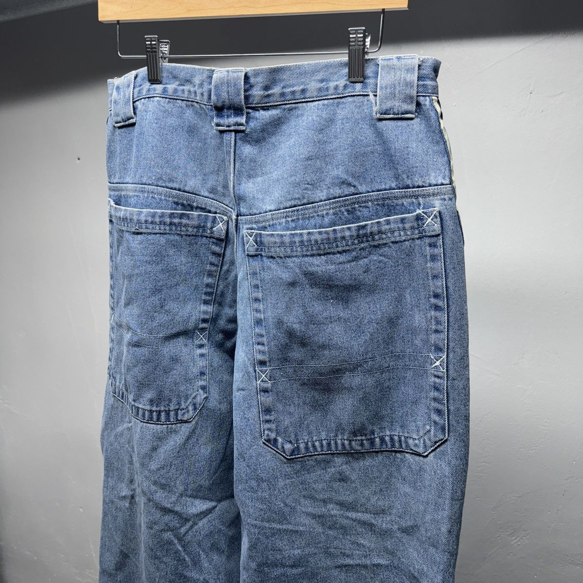 Vintage 90s Y2K Baggy Wide Leg Denim Jeans Jnco Skater ERD Grunge Size US 34 / EU 50 - 5 Thumbnail