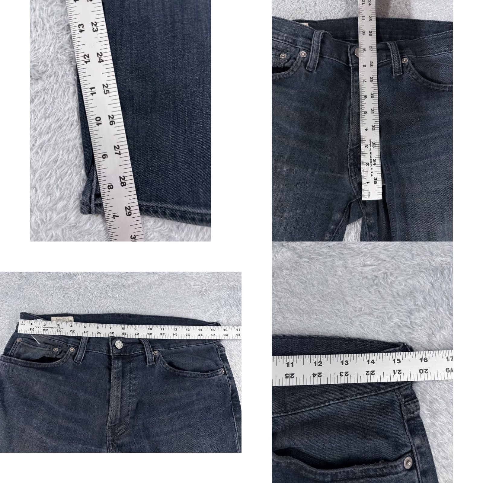 Levi's VINTAGE Levis Jeans 511 Mens Denim Blue Dark 29x29 Cotton Blend Slim Straight 5-Pocket Zip 32 Adult Regular Jeans Size US 32 / EU 48 - 8 Thumbnail