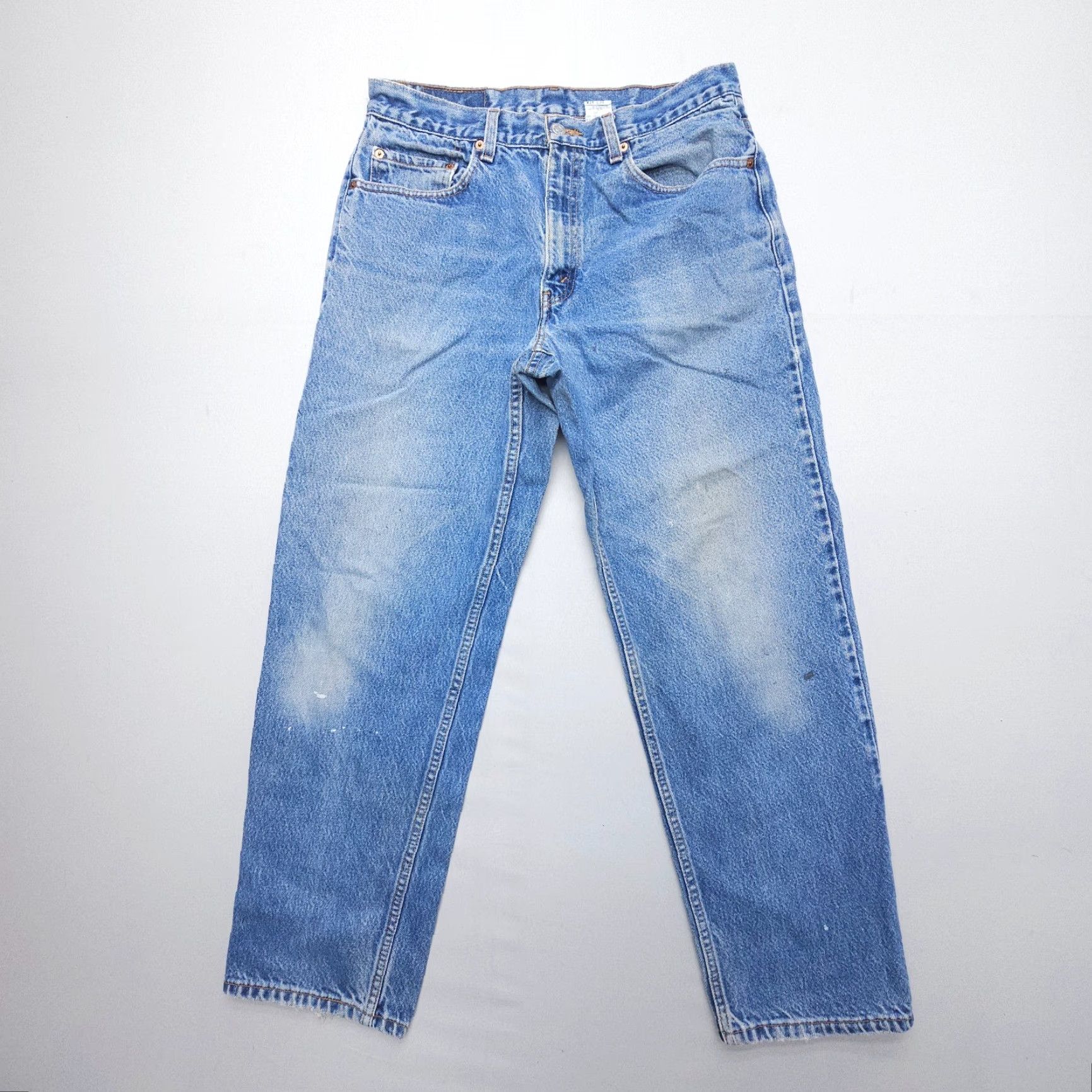 Levi's VINTAGE Levi's 550 Jeans Mens 34 x 29 Blue 550 Relaxed Tapered Denim 5-Pocket Style 2001 Y2K American Size US 34 / EU 50 - 2 Thumbnail