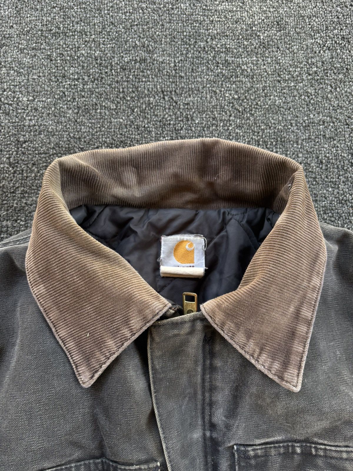 Carhartt Vintage grey thrashed Carhartt Detroit Style Jacket Size US XL / EU 56 / 4 - 6 Thumbnail