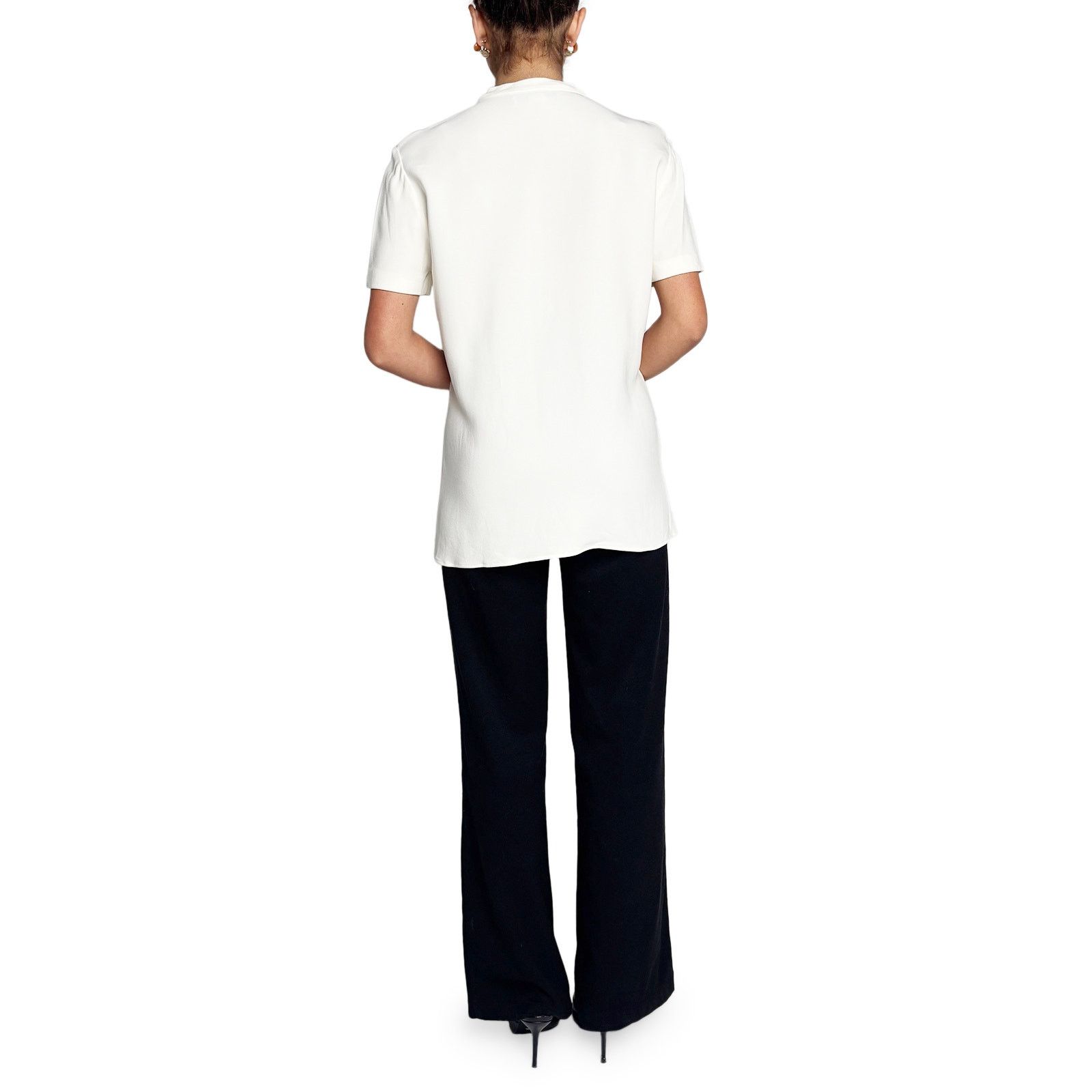 Stella McCartney White s/s top, with zip detail Size 4XL / US 24-26 - 4 Thumbnail