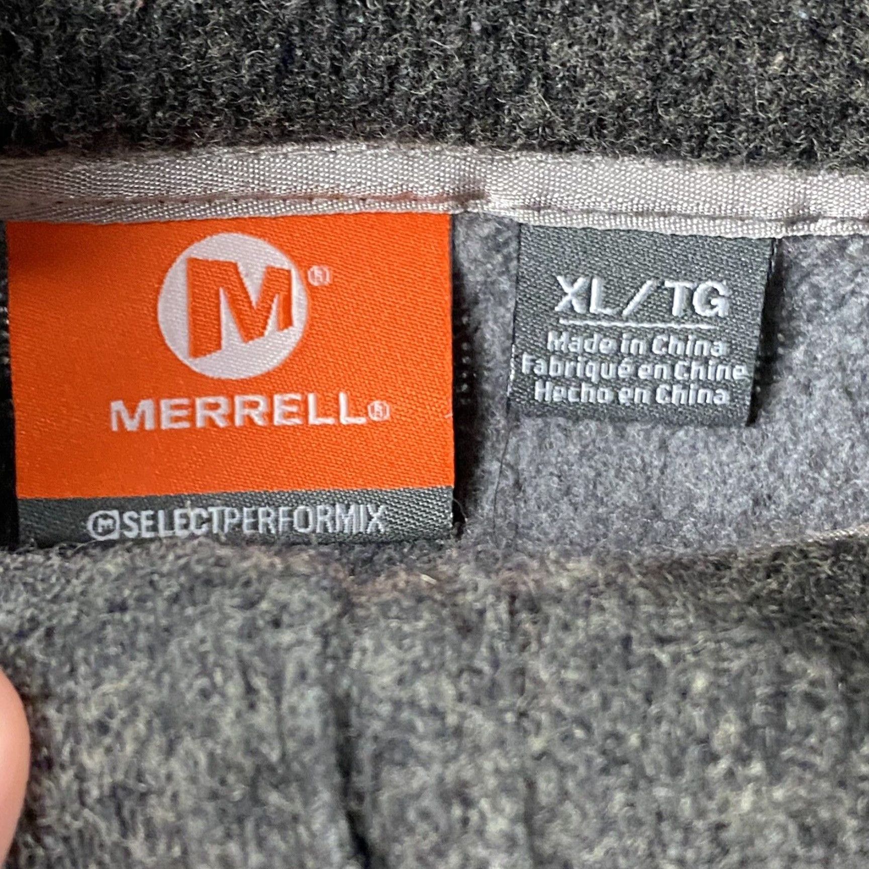Merrell Merrell Sweater Womens XL Gray Knit Hiking Mock-Neck Pullover 4-Button Pockets Size XL / US 12-14 / IT 48-50 - 3 Thumbnail