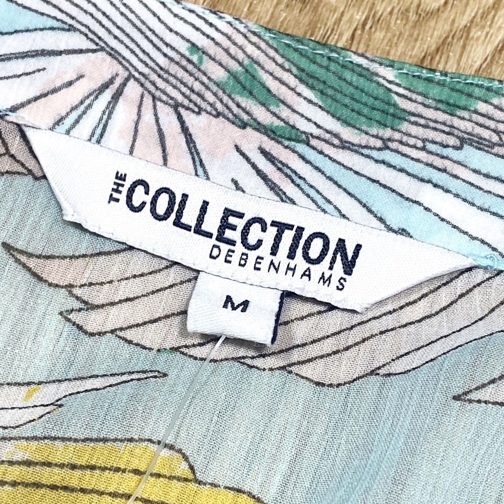 Vintage Debenhams The Collection Kimono Pullover Womens Medium Multicoloured Floral Short Sleeve V-Neck Casual Summer Regular Womens Size M / US 6-8 / IT 42-44 - 6 Thumbnail