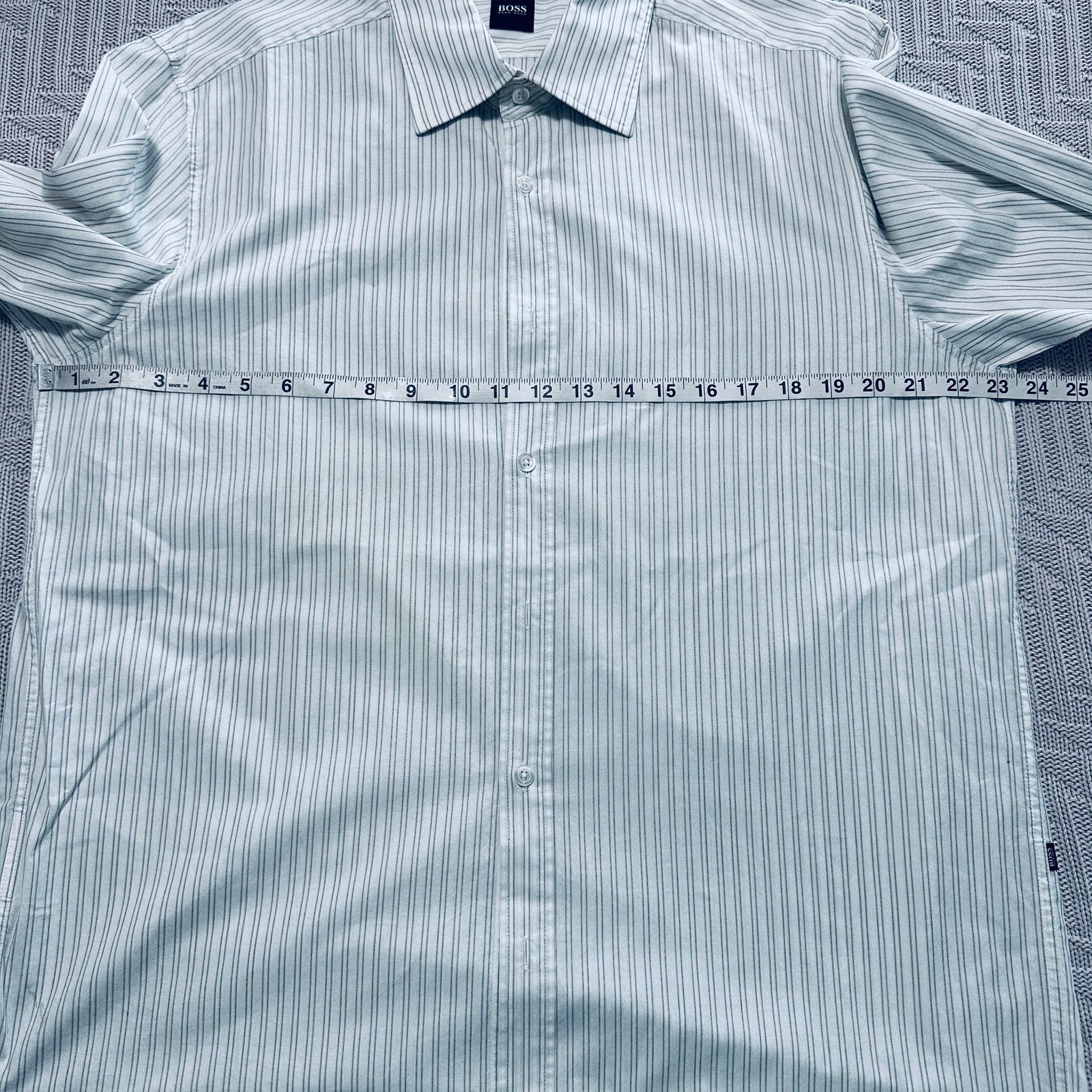 Hugo Boss Hugo Boss striped button down Size US XL / EU 56 / 4 - 5 Thumbnail