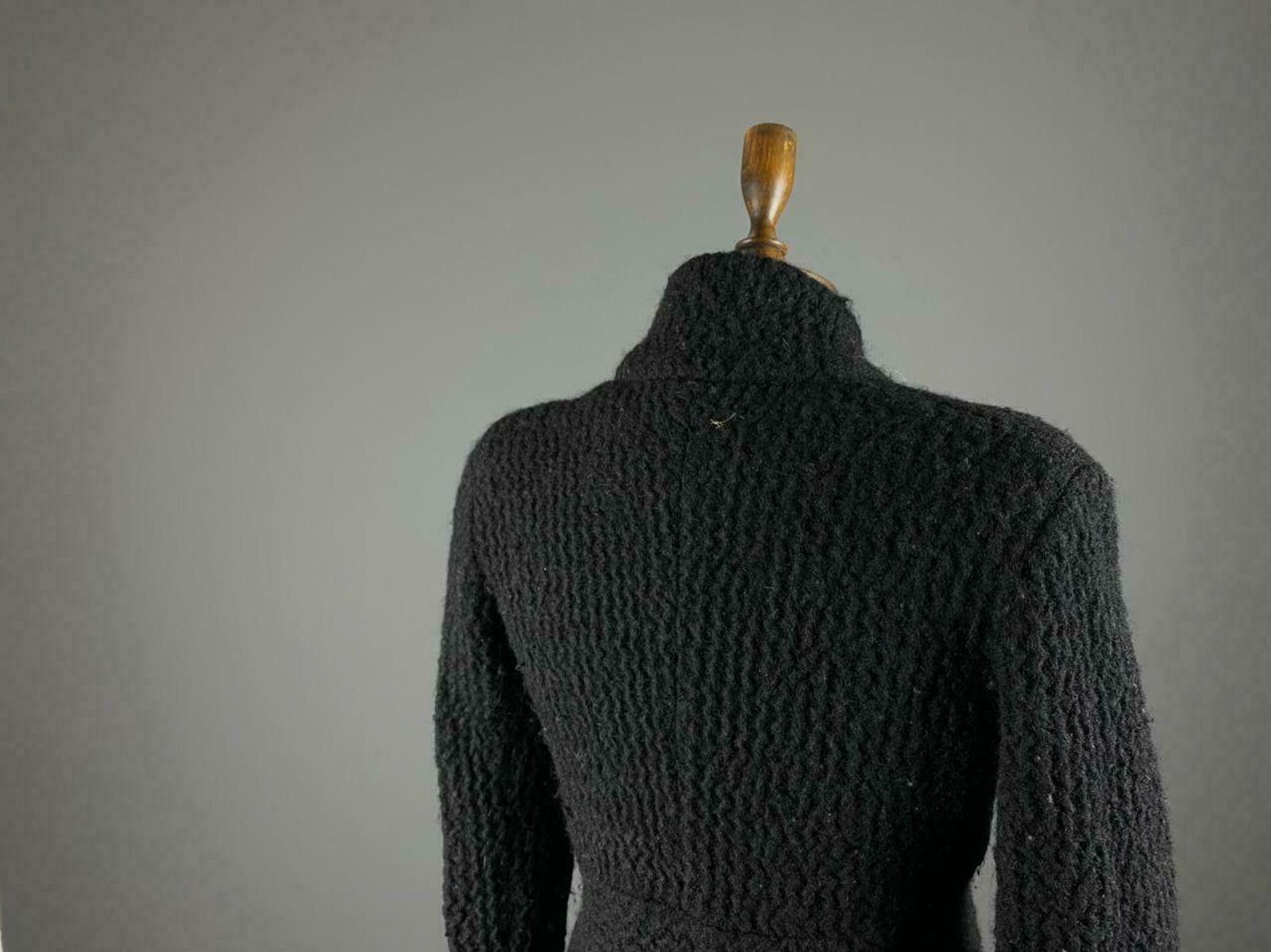 Iro IRO Cody Black Shawl Asymmetric Zip Up Wool Jacket Size 38 Size M / US 6-8 / IT 42-44 - 5 Thumbnail
