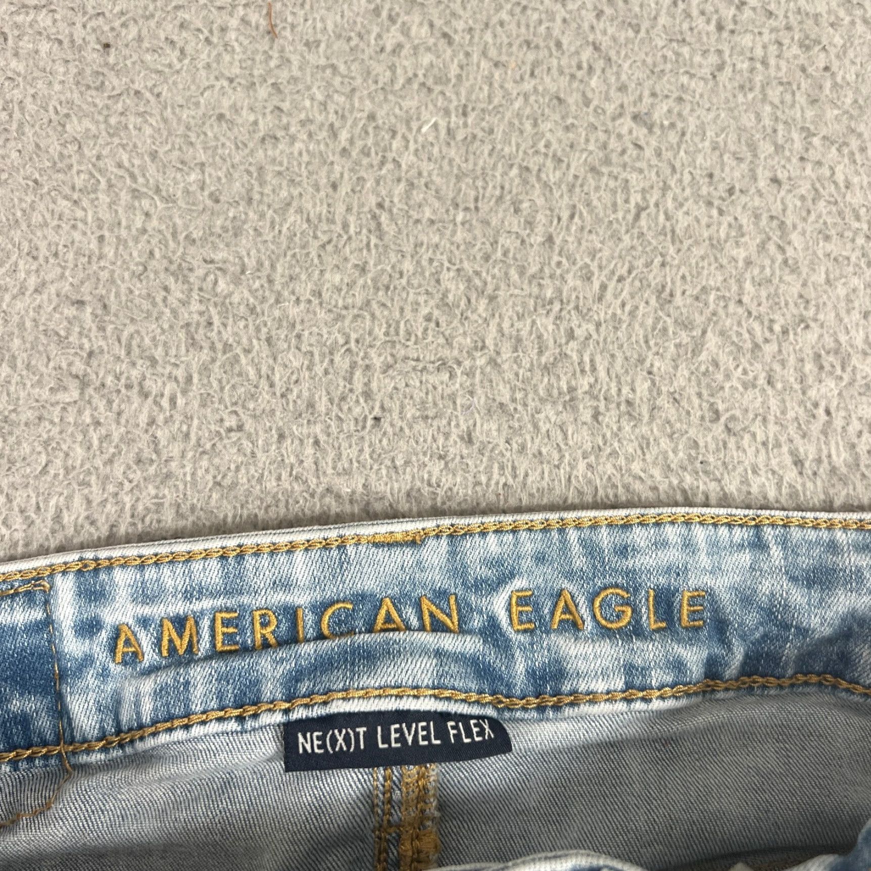 American Eagle Outfitters VINTAGE American Eagle Outfitters Jeans Men Skinny 28x27 Light Wash Distressed 5-Pocket Denim Size US 26 / EU 42 - 5 Thumbnail
