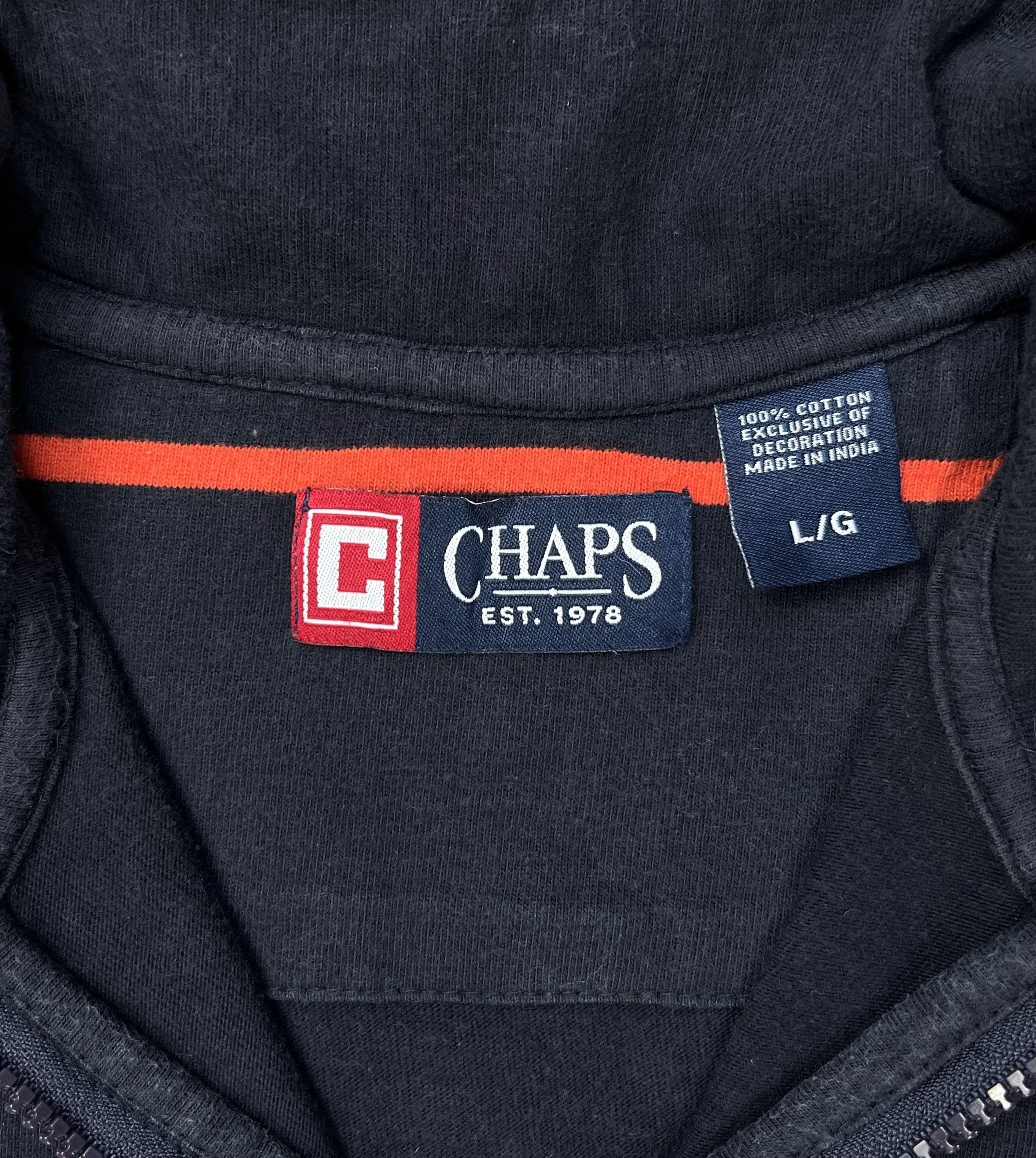 Chaps Chaps 1/4 Zip Orange Stripe Rugby Pullover Sweatshirt L Size US L / EU 52-54 / 3 - 15 Thumbnail