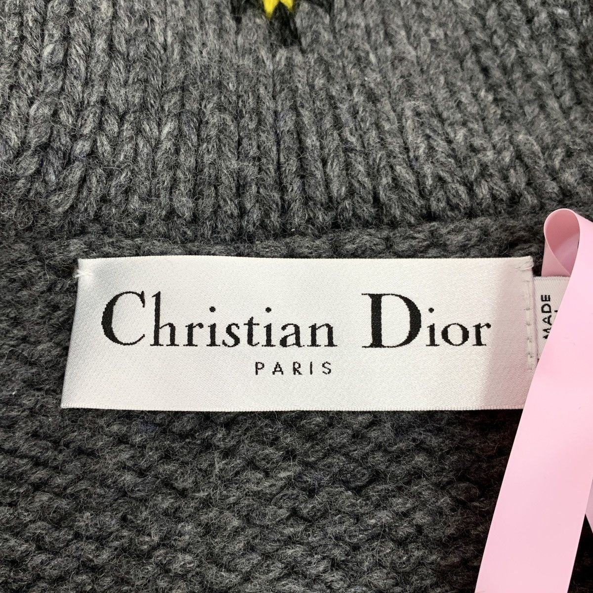 Dior Christian Dior Dark Gray Wool Navy Collar Knit Cardigan Size XXS / US 00 / IT 34 - 6 Thumbnail