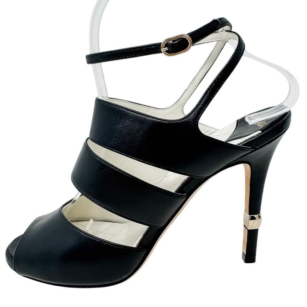 Chanel Chanel Classic CC Logo Ankle Strap Sandals size 38C US7 Size US 8 / IT 38 - 1 Thumbnail