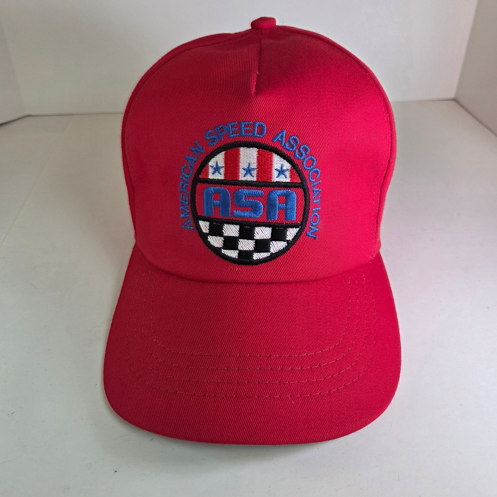 Other Vintage ASA Racing Snapback Red Made USA Size ONE SIZE - 6 Thumbnail