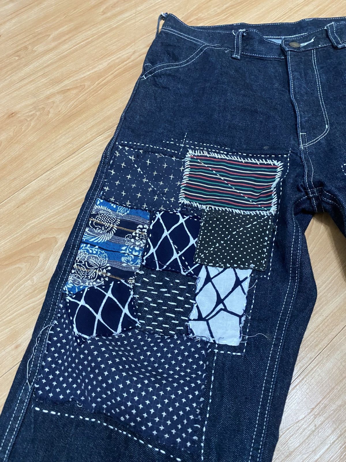 Uniqlo Uniqlo quater pants custom made sashiko emboidery Size US 34 / EU 50 - 13 Thumbnail