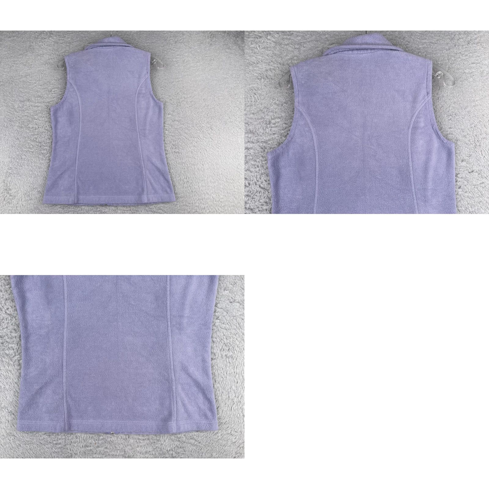 Vintage Columbia Vest Women Small Purple Fleece 100% Polyester Full Zip Walking Golf Size M / US 6-8 / IT 42-44 - 9 Thumbnail