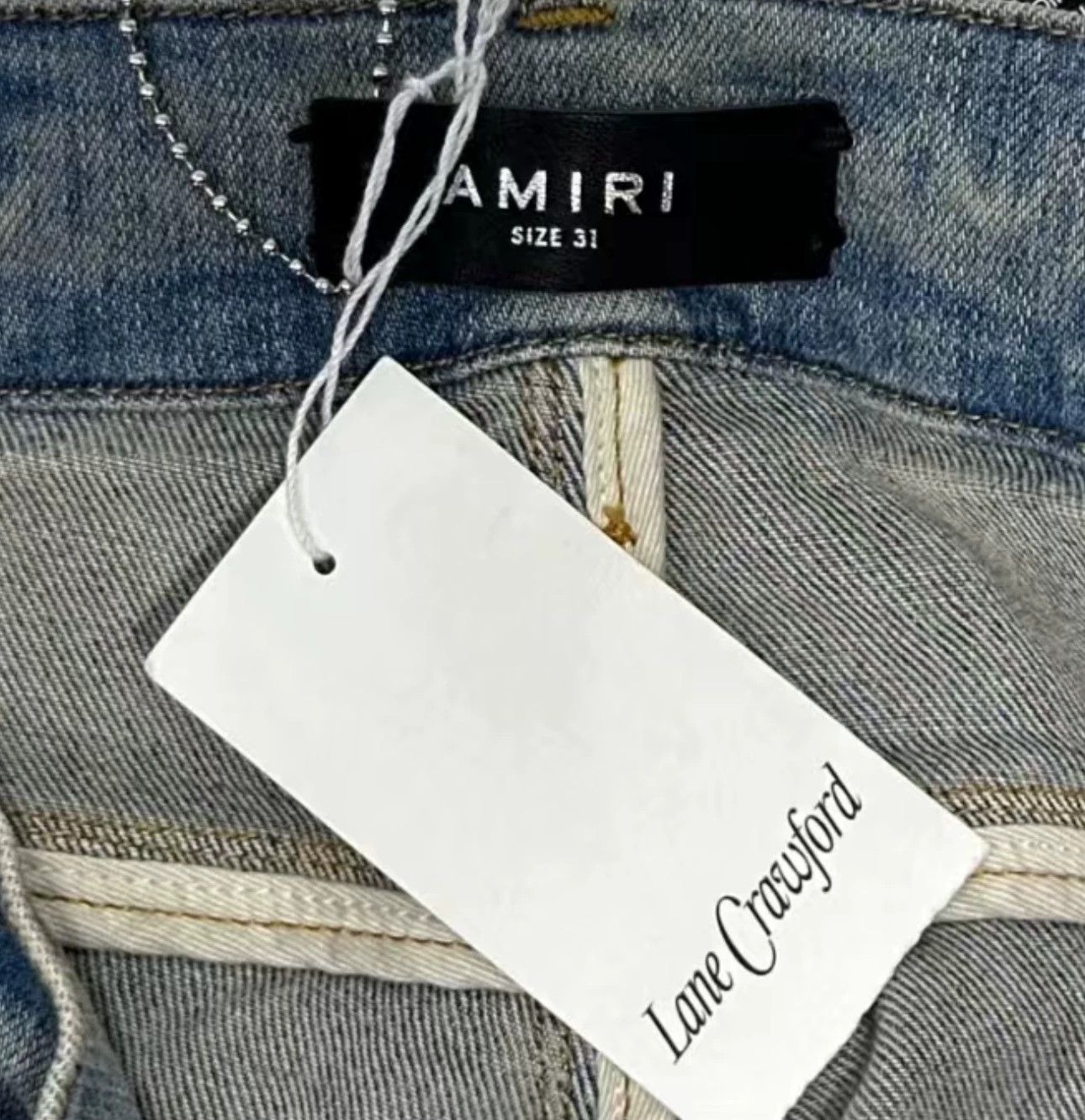 Amiri Amiri's classic flame collaboration with blue denim Size US 31 - 5 Thumbnail