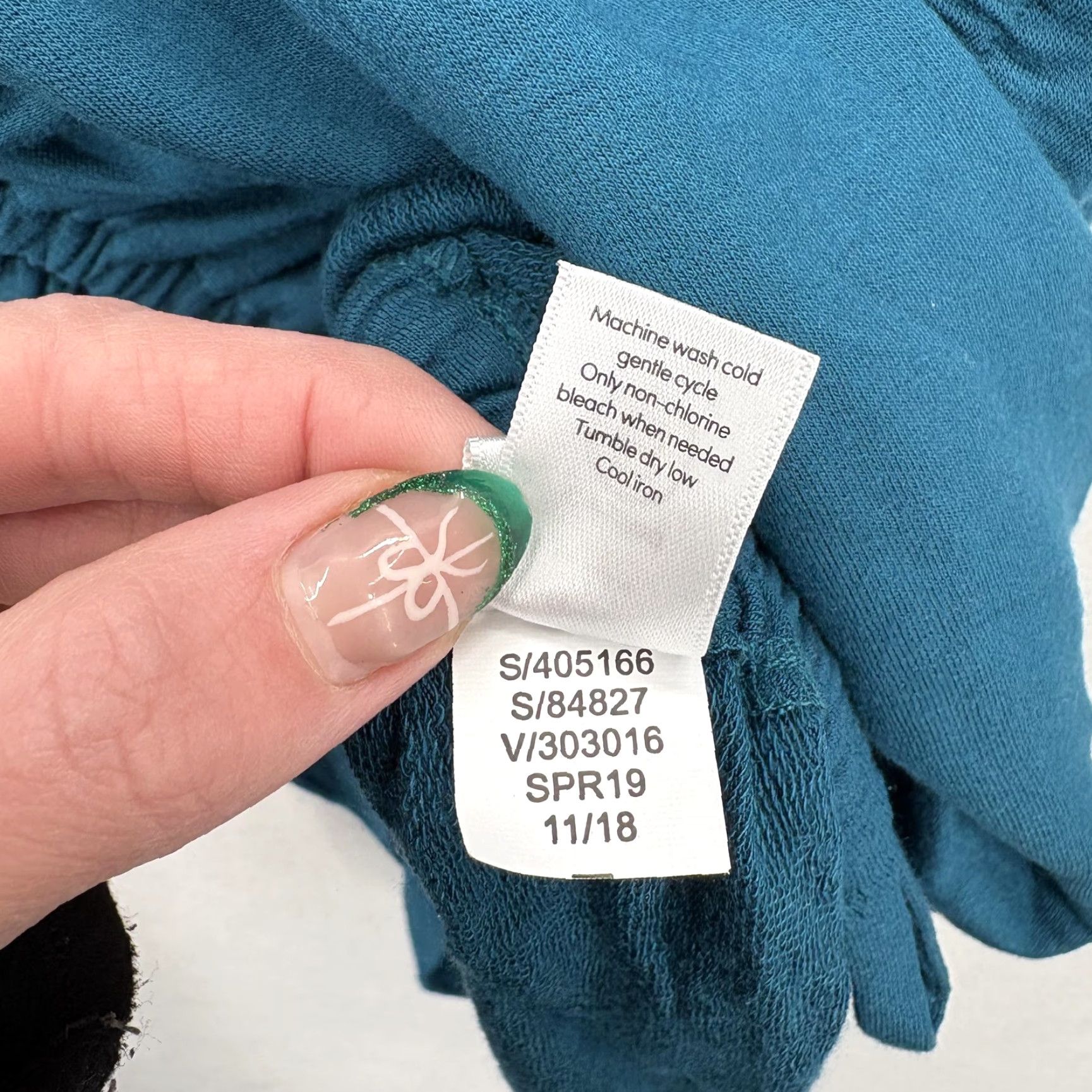 Athleta Athleta Drishti Ruched Sweatshirt Womens Medium Blue Long Sleeve Yoga Gym Travel Size M / US 6-8 / IT 42-44 - 6 Thumbnail