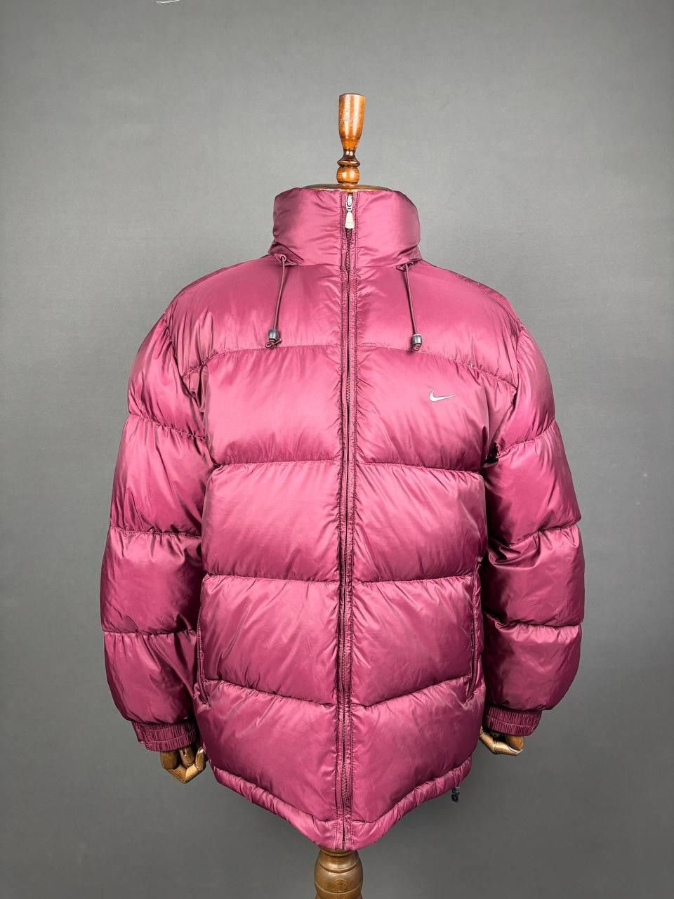 Nike Nike Puffer Jacket Size L Burgundy Full Zip Vintage Size US L / EU 52-54 / 3 - 1 Thumbnail