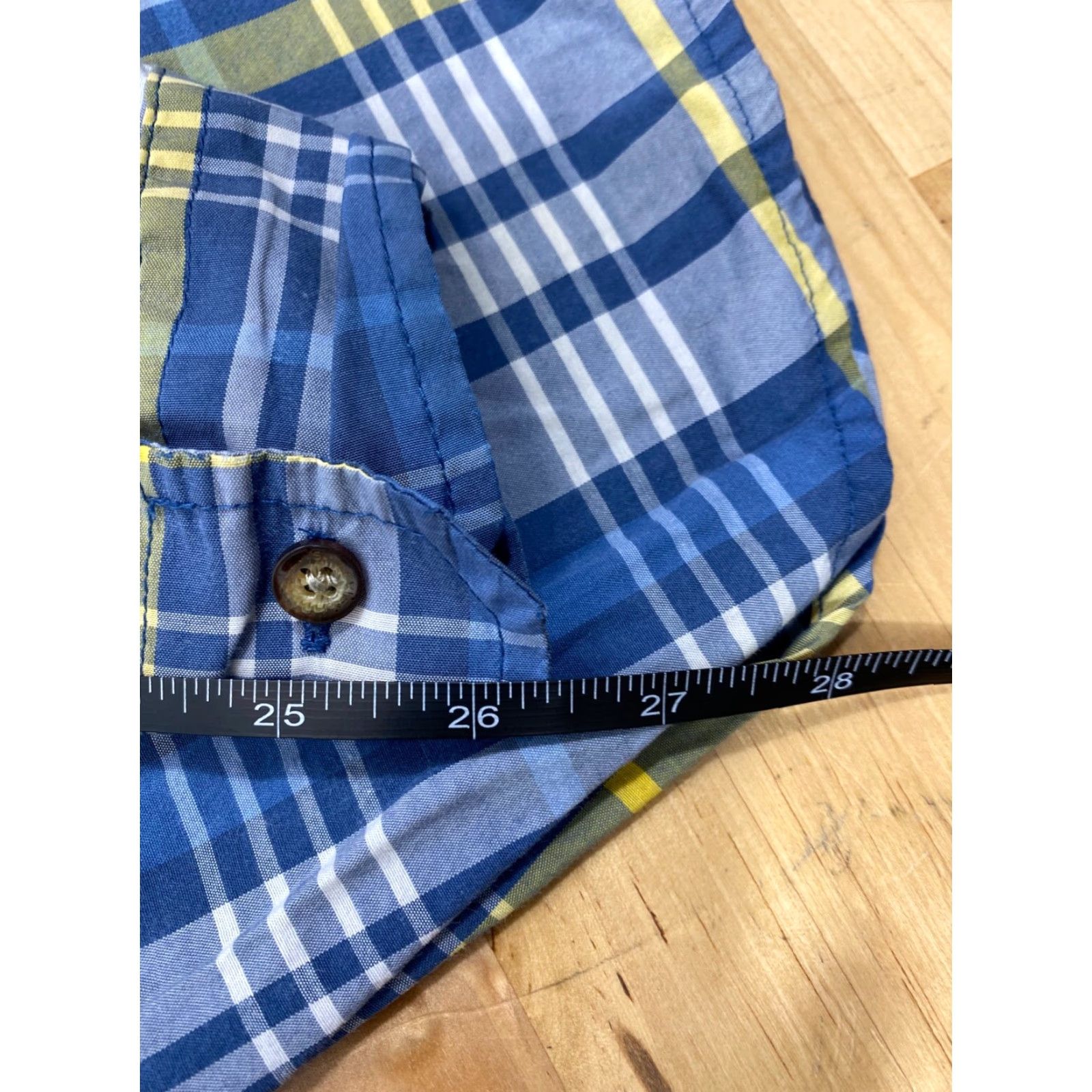 Vintage Levis Men Plaid Button-Up Shirt M Blue Casual Long Sleeve Size US M / EU 48-50 / 2 - 6 Thumbnail
