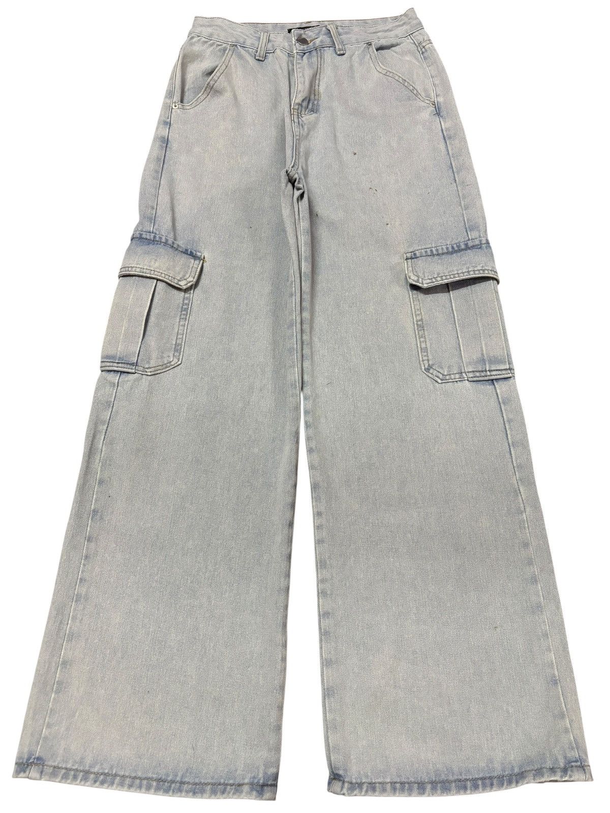 Japanese Brand Vtg Spray Premium Japan Baggy Distressed Jeans Size US 26 / EU 42 - 1 Thumbnail