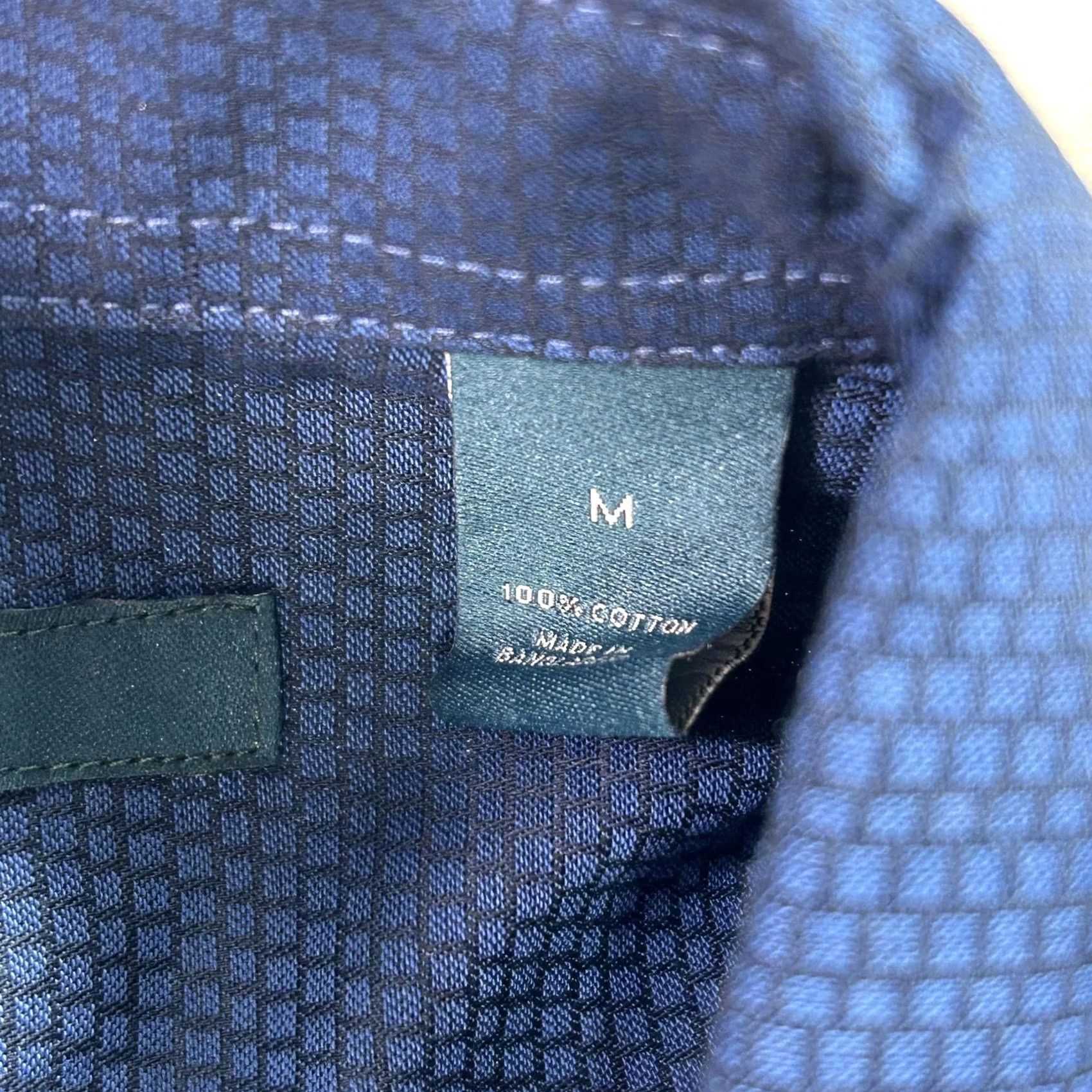 Perry Ellis Perry Ellis Shirt Mens Medium Blue Geometric Long Sleeve Button-Up Slim Fit Size US M / EU 48-50 / 2 - 6 Thumbnail