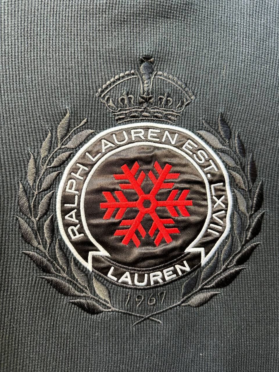 Lauren Ralph Lauren Lauren Ralph Lauren Vintage 1/4 Zip Waffle Sweater LOGO Size XL / US 12-14 / IT 48-50 - 14 Thumbnail