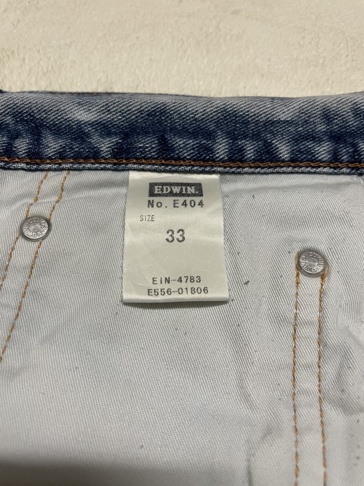 Edwin Vintage Edwin Japanese Brand Distressed Blue Wash Jeans Size US 35 - 8 Thumbnail