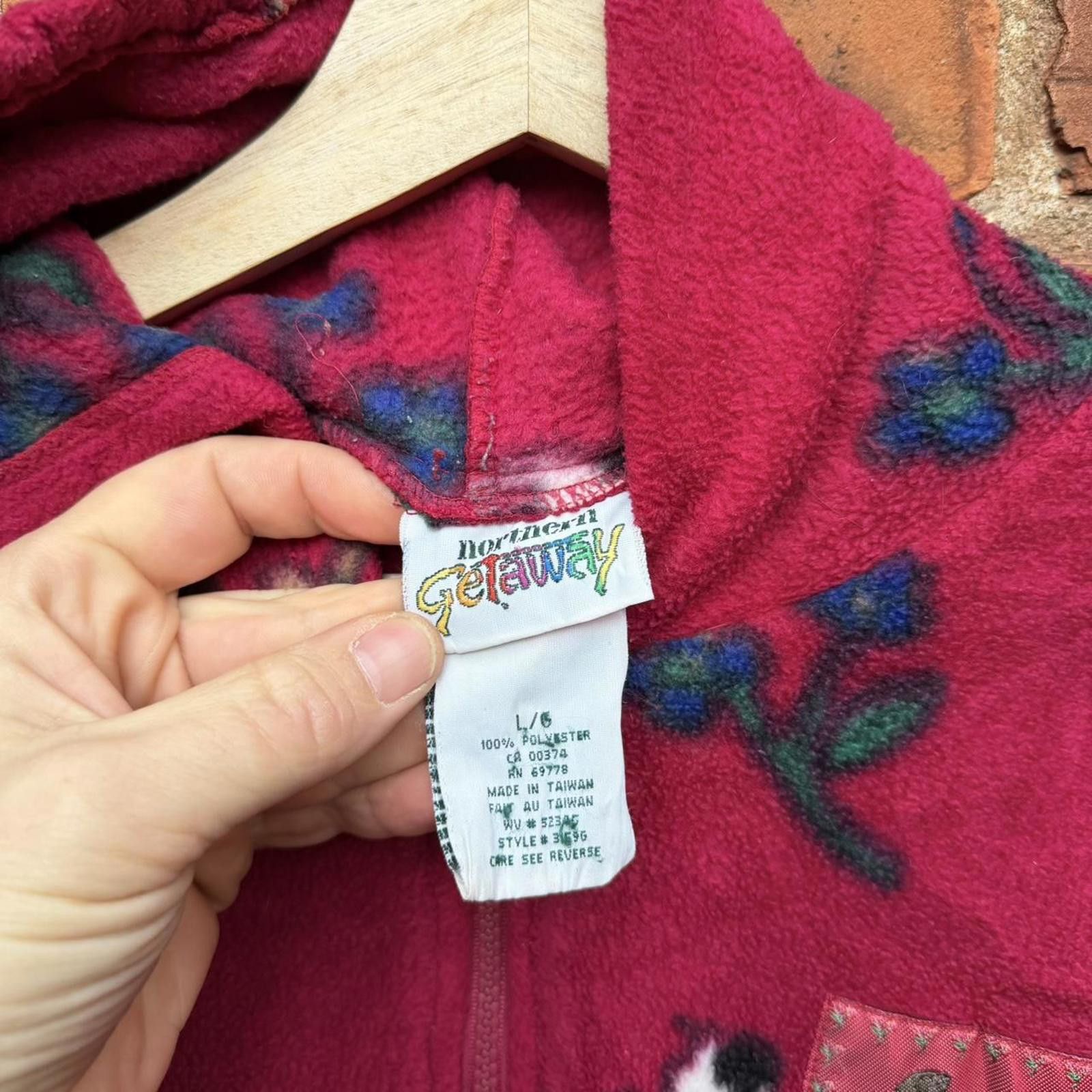 Other Vintage northern reflections dogs and cats fleece hoodie M Size US M / EU 48-50 / 2 - 6 Thumbnail
