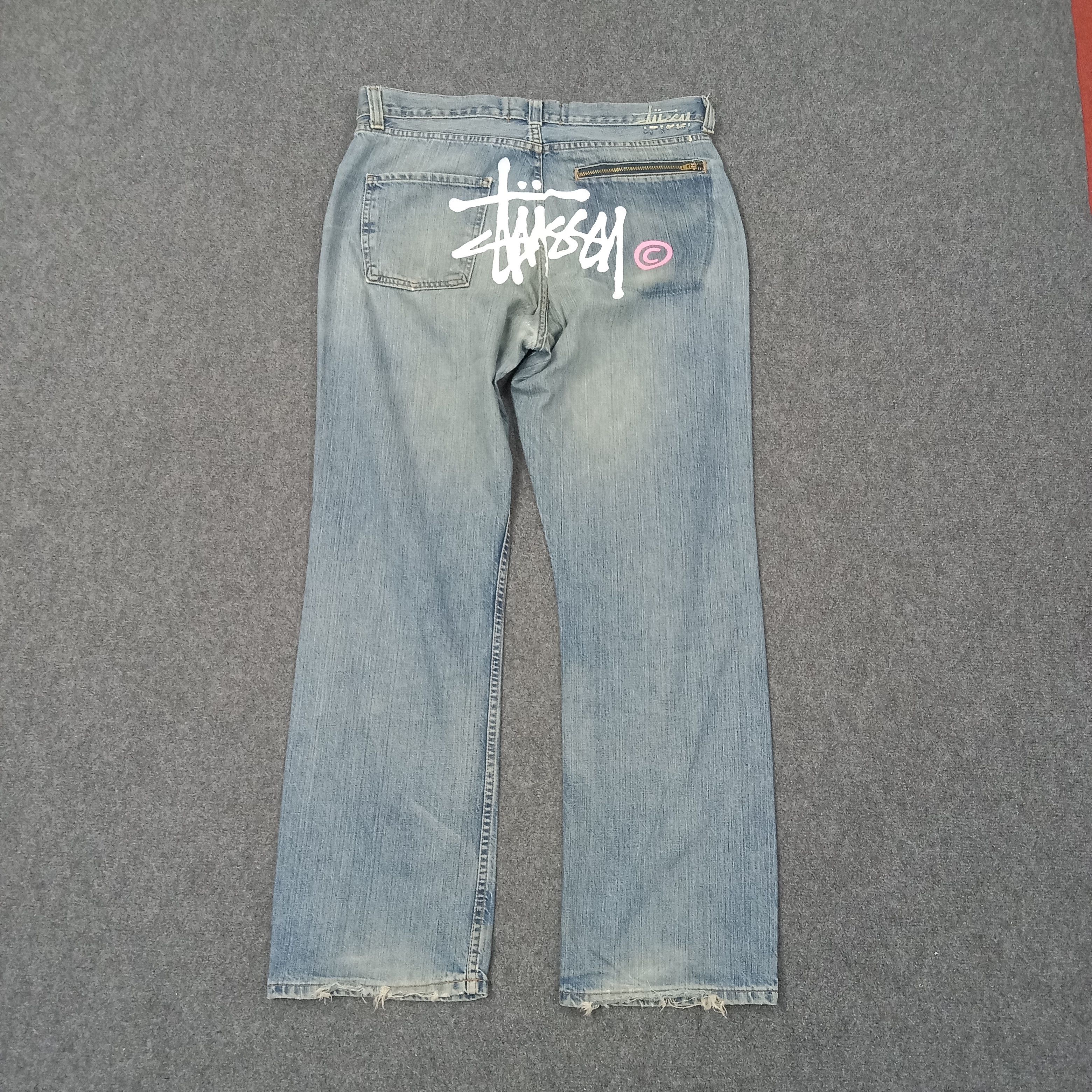 Stussy Stussy American Streetwear Style Denim Jeans C228N11 Size US 35 - 1 Thumbnail