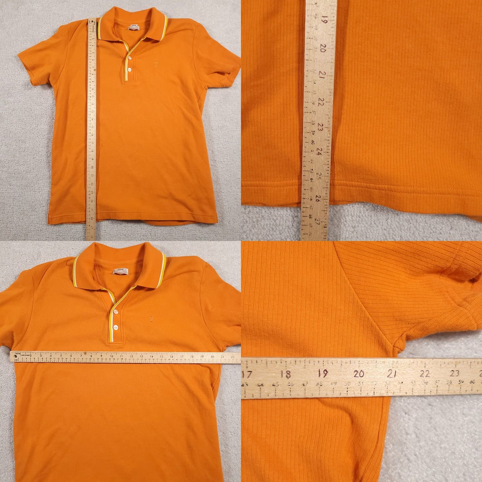 Guess VINTAGE Guess Jeans Polo Shirt Mens XL Orange Yellow Trim 100% Cotton Embroidered Polo Casual Preppy 90s Mens Size US XL / EU 56 / 4 - 9 Thumbnail